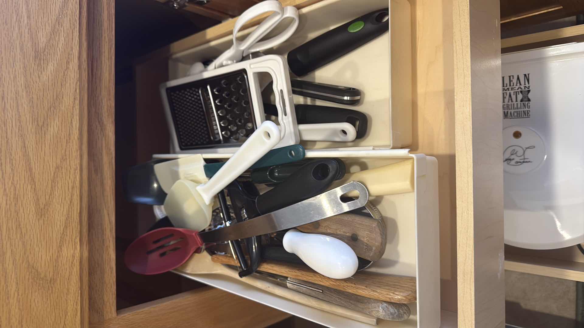 Photo 1 of CONTENTS OF KITCHEN CABINETS-COOKWARE, BLENDER, GEORGE FORMAN GRILL