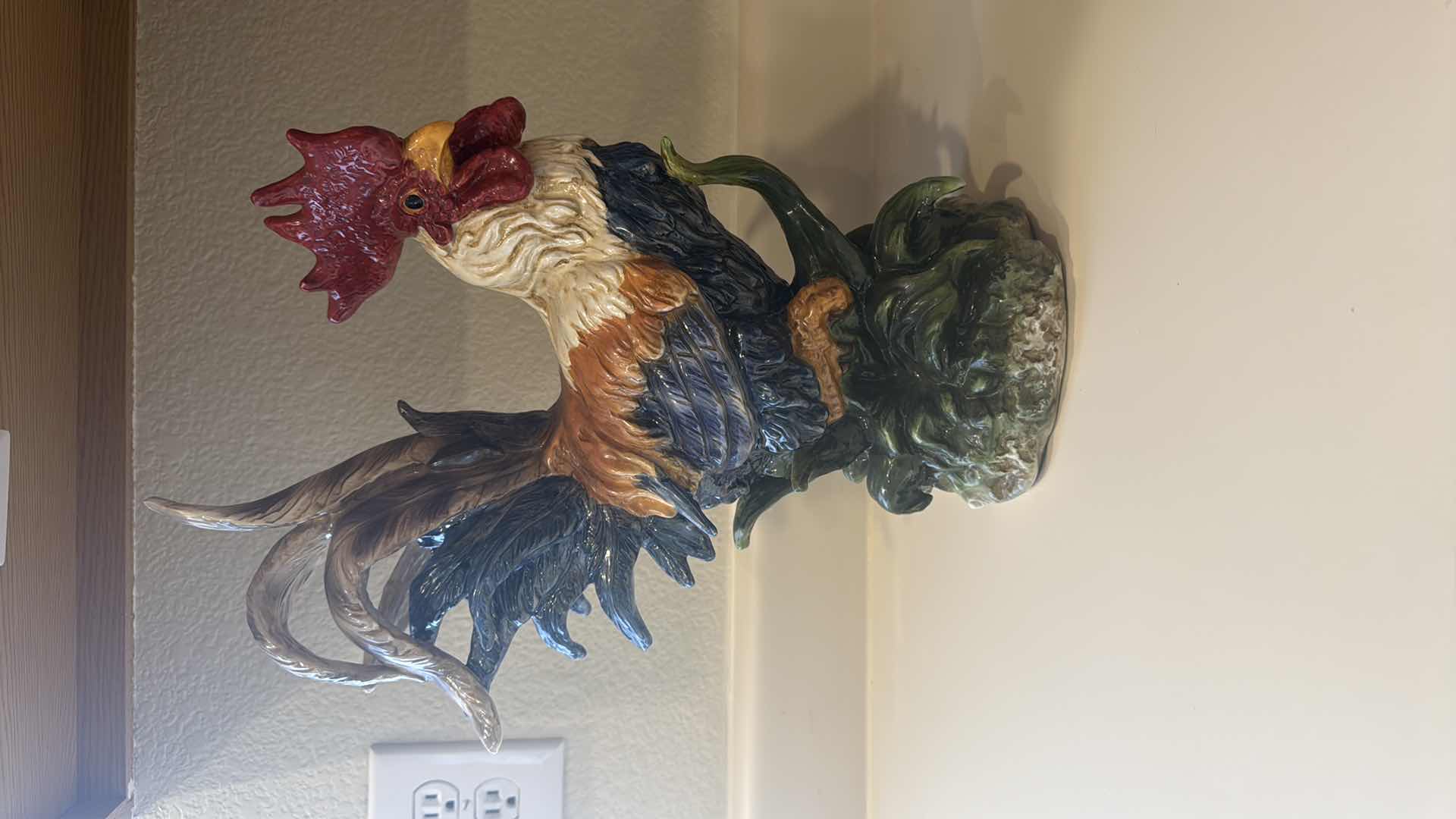 Photo 1 of BLUE SKY COLLECTIBLE CERAMIC ROOSTER H16”