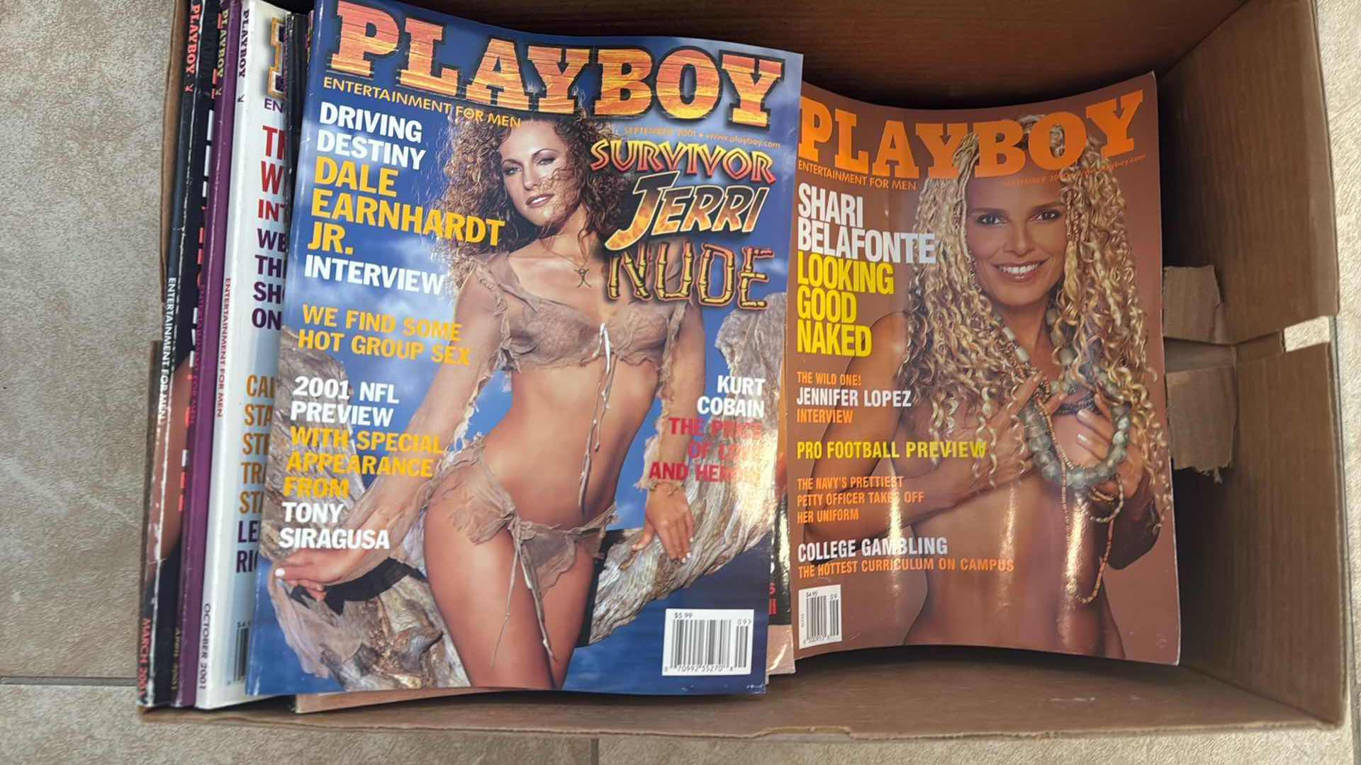 Photo 1 of BOX OF VINTAGE PLAYBOY MAGAZINES