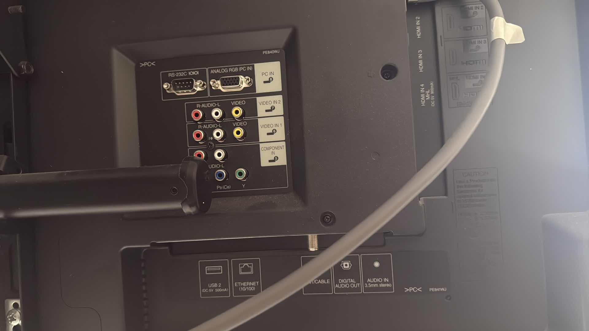 Photo 1 of 60” SHARP HDMI FLAT SCREEN TV W WALL MOUNT & REMOTE