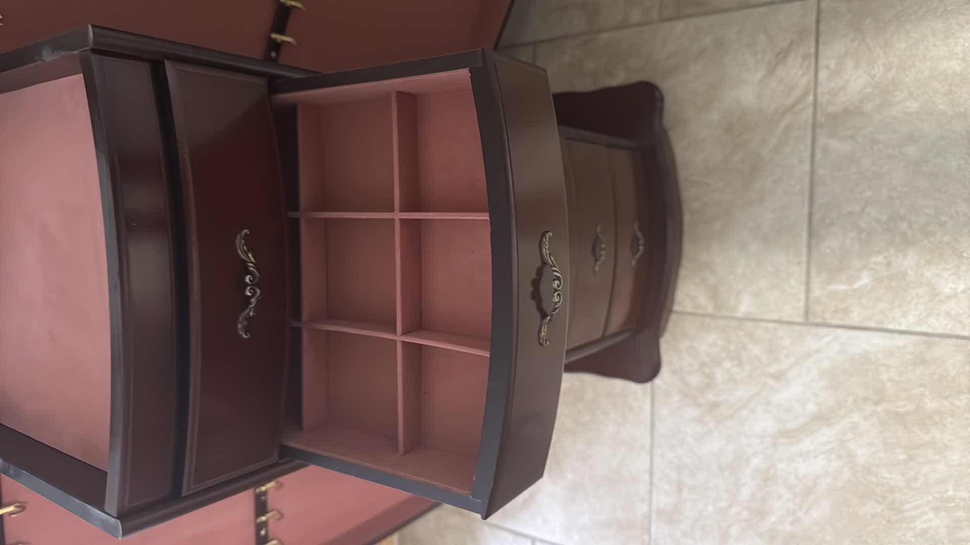 Photo 1 of MAHOGANY JEWELRY CABINET 18” x 15” H34”