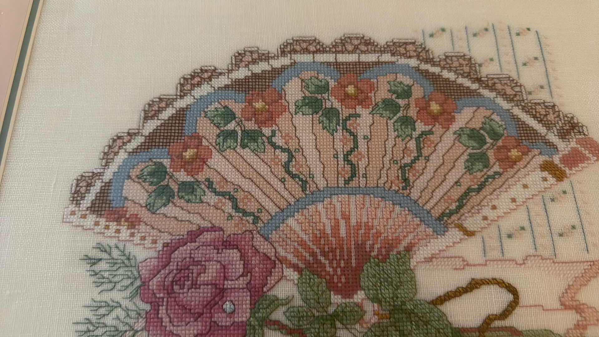 Photo 1 of FRAMED "FAN" ARTWORK 21” x 19”