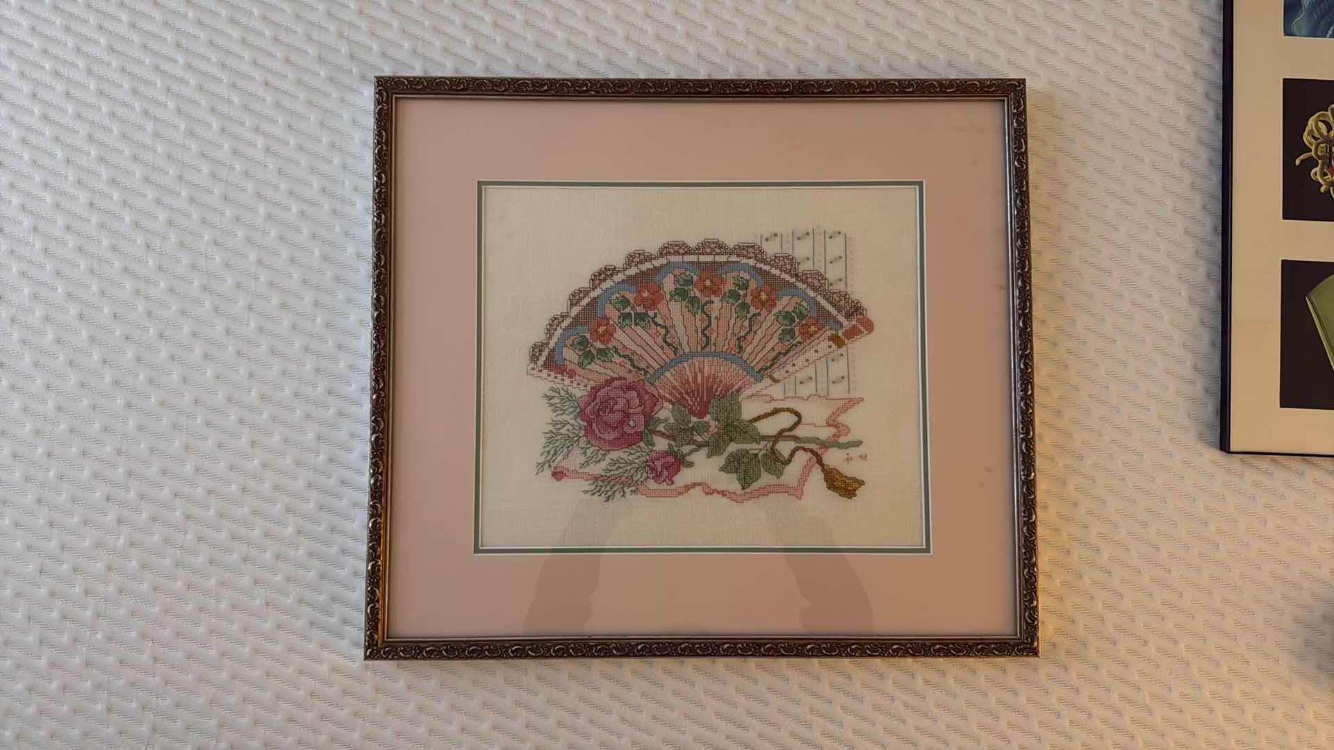 Photo 1 of FRAMED "FAN" ARTWORK 21” x 19”