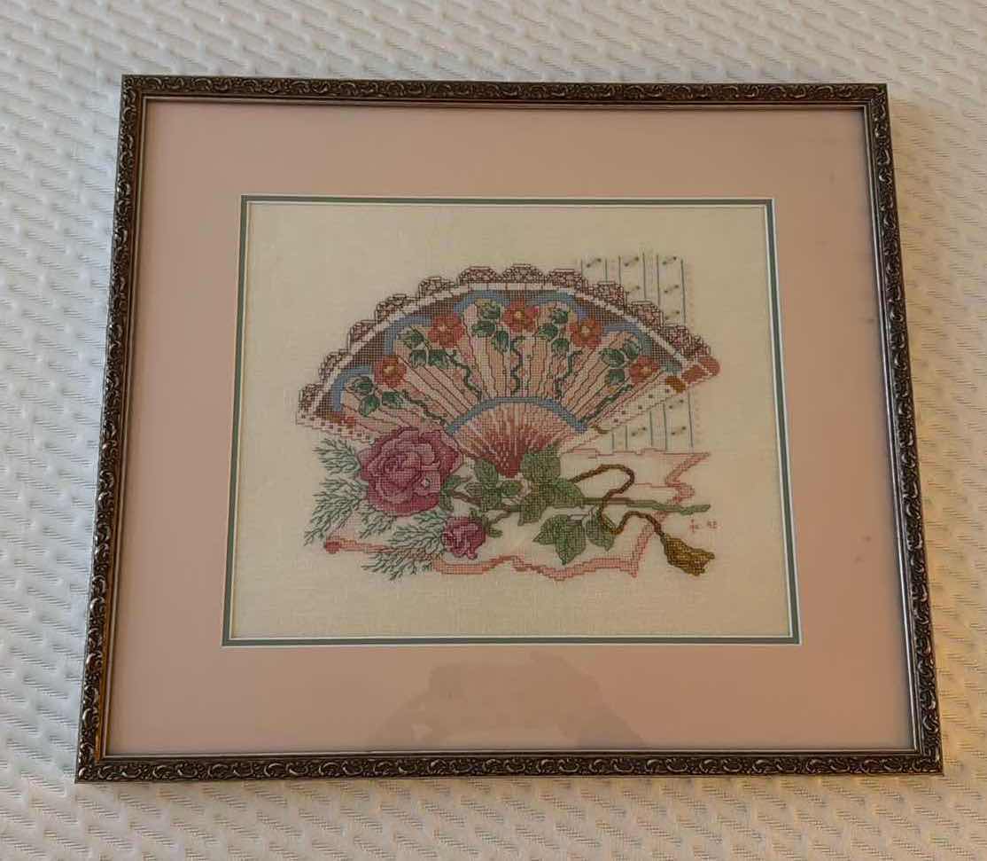 Photo 1 of FRAMED "FAN" ARTWORK 21” x 19”