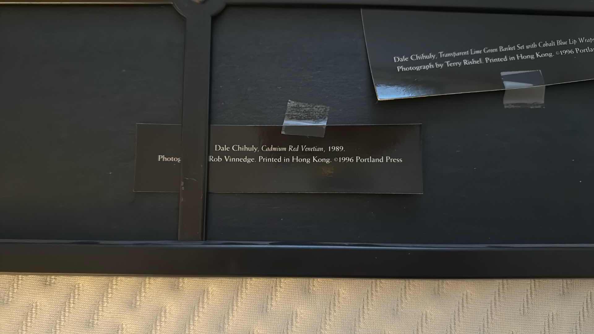 Photo 1 of FRAME "CHIHULY" ARTWORK 20” x 10”