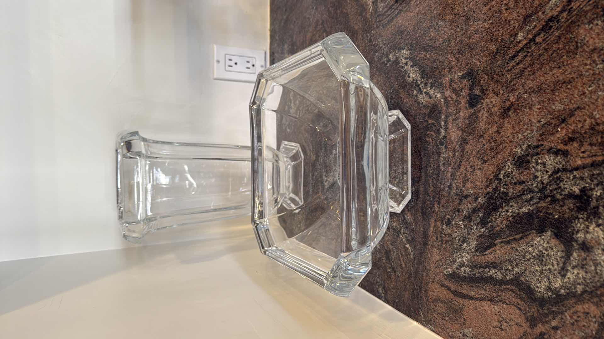 Photo 1 of 2-HEAVY GLASS VASES & BOWL