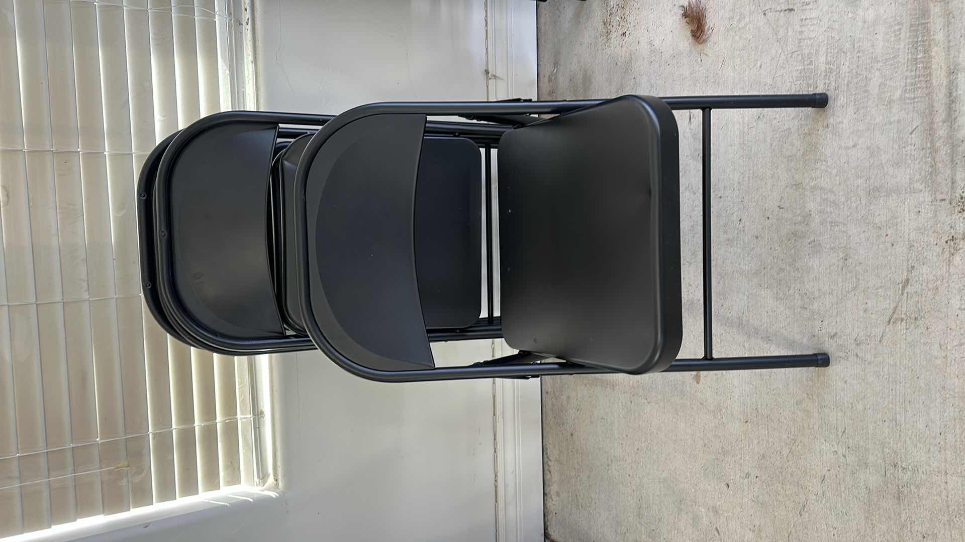 Photo 1 of 4- COSCO BLACK FOLDING CHAIRS