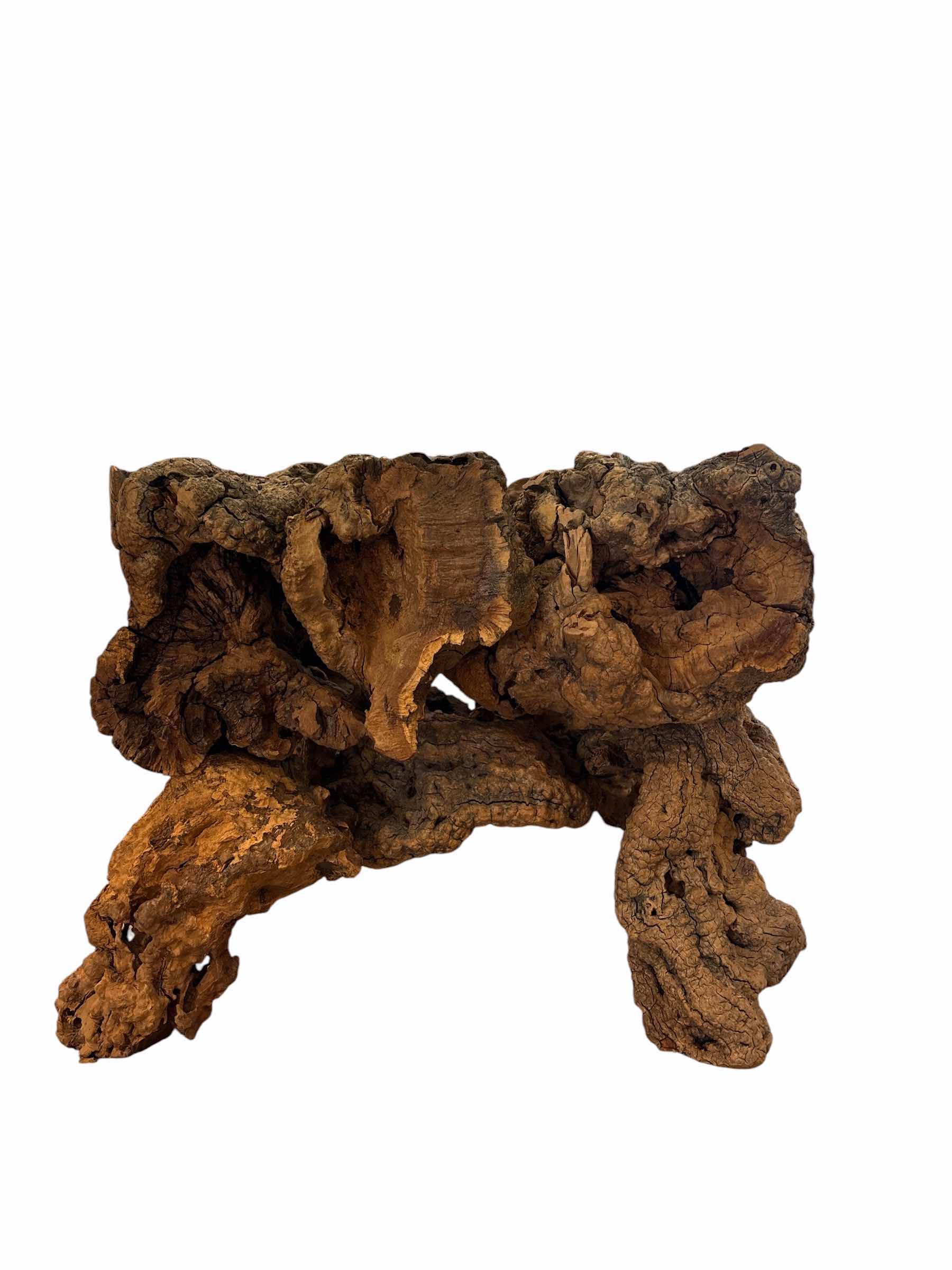 Photo 1 of VINTAGE BURL-WOOD SIDE TABLE WITH REMOVABLE GLASS TOP 30”X30”H16”