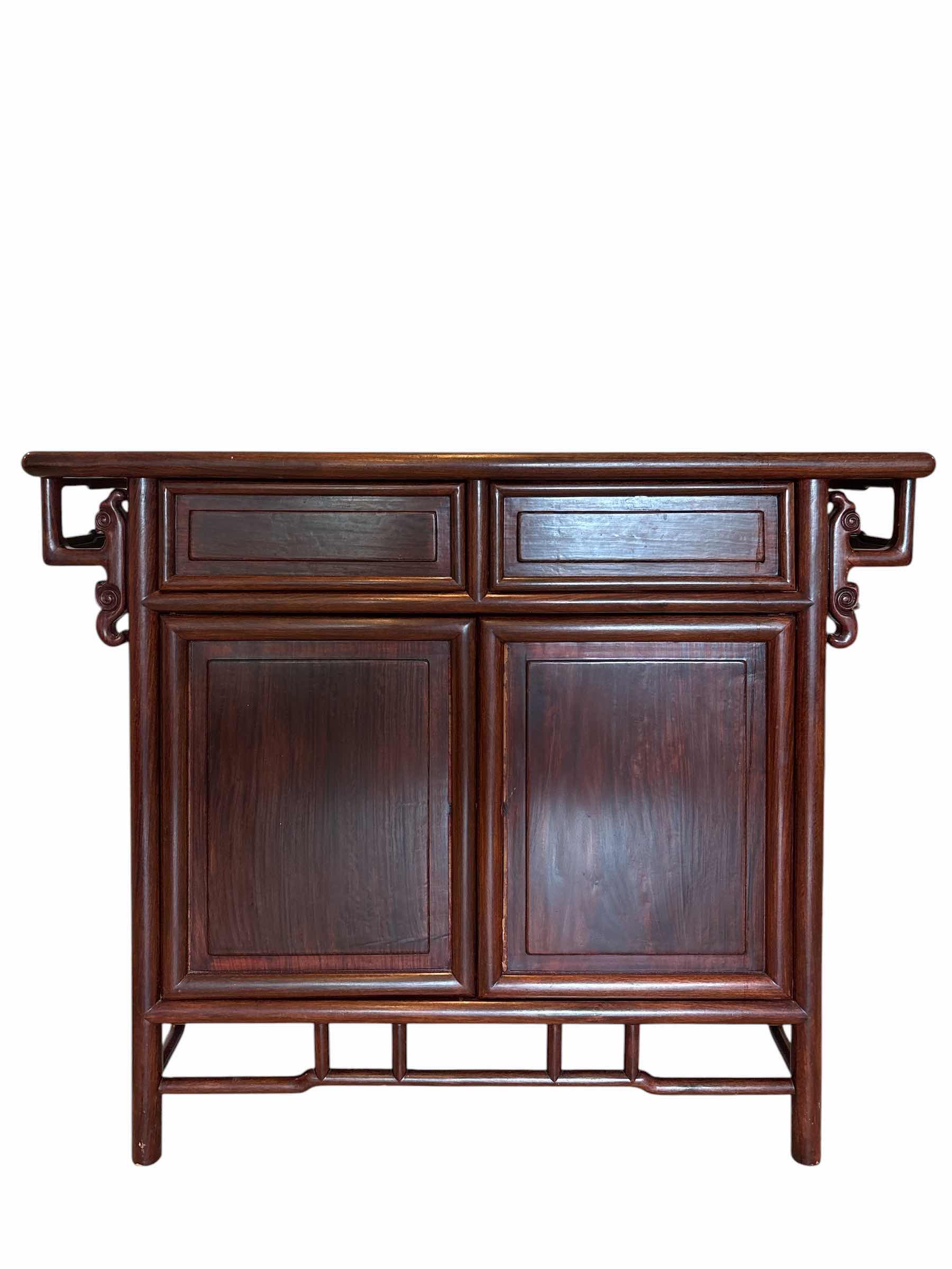 Photo 1 of VINTAGE CHINESE CARVING CONSOLE TABLE 38”X18”H32.5”