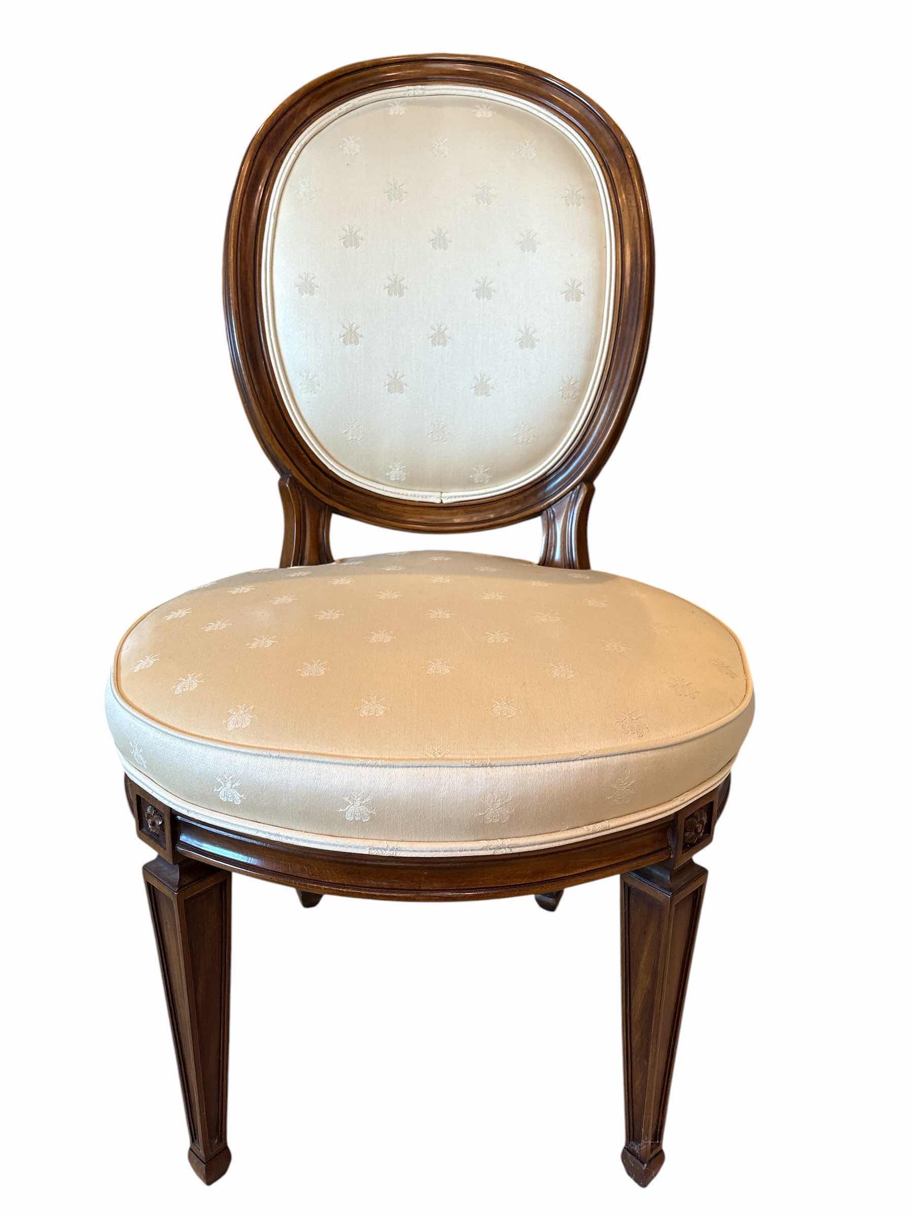 Photo 1 of KARGES FRENCH LOUIS VXI CARVED WALNUT SIDE CHAIRS
