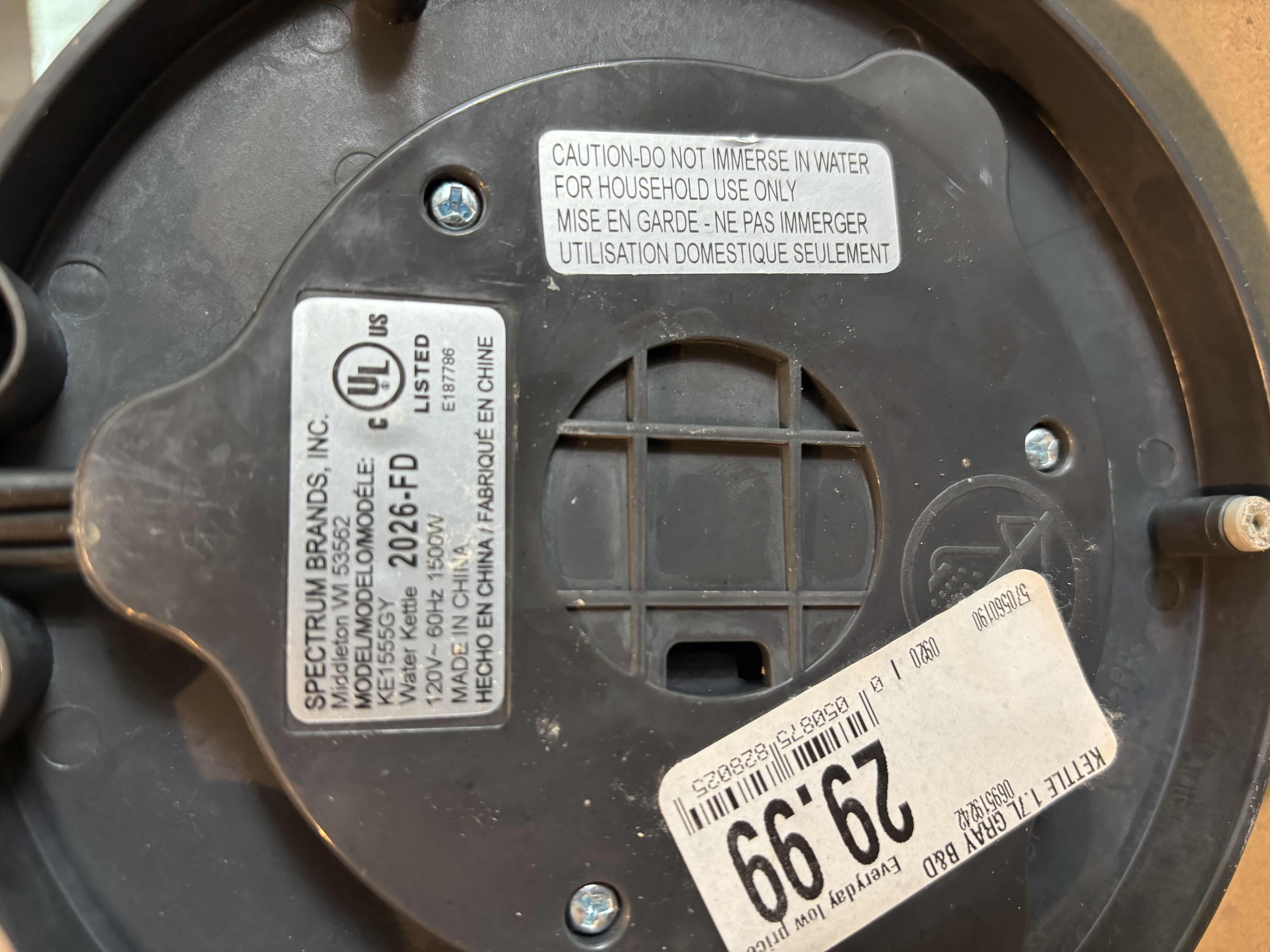 Photo 1 of BLACK & DECKER RAPID BOIL ELECTRIC KETTLE