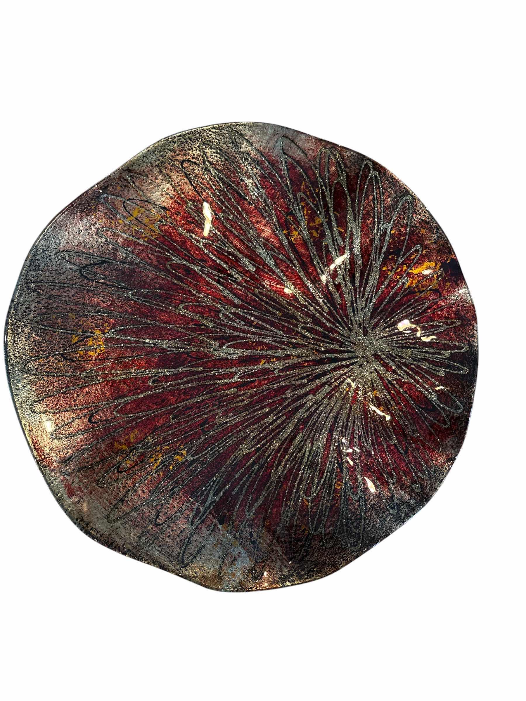 Photo 1 of (7)PCS DECORATIVE PLATE WITH BEASS BALLS L16”