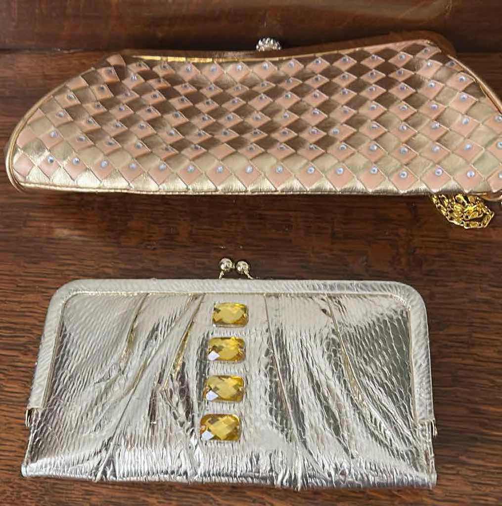 Photo 1 of 5- COLLECTION OF GOLD EVENING CLUTCHES