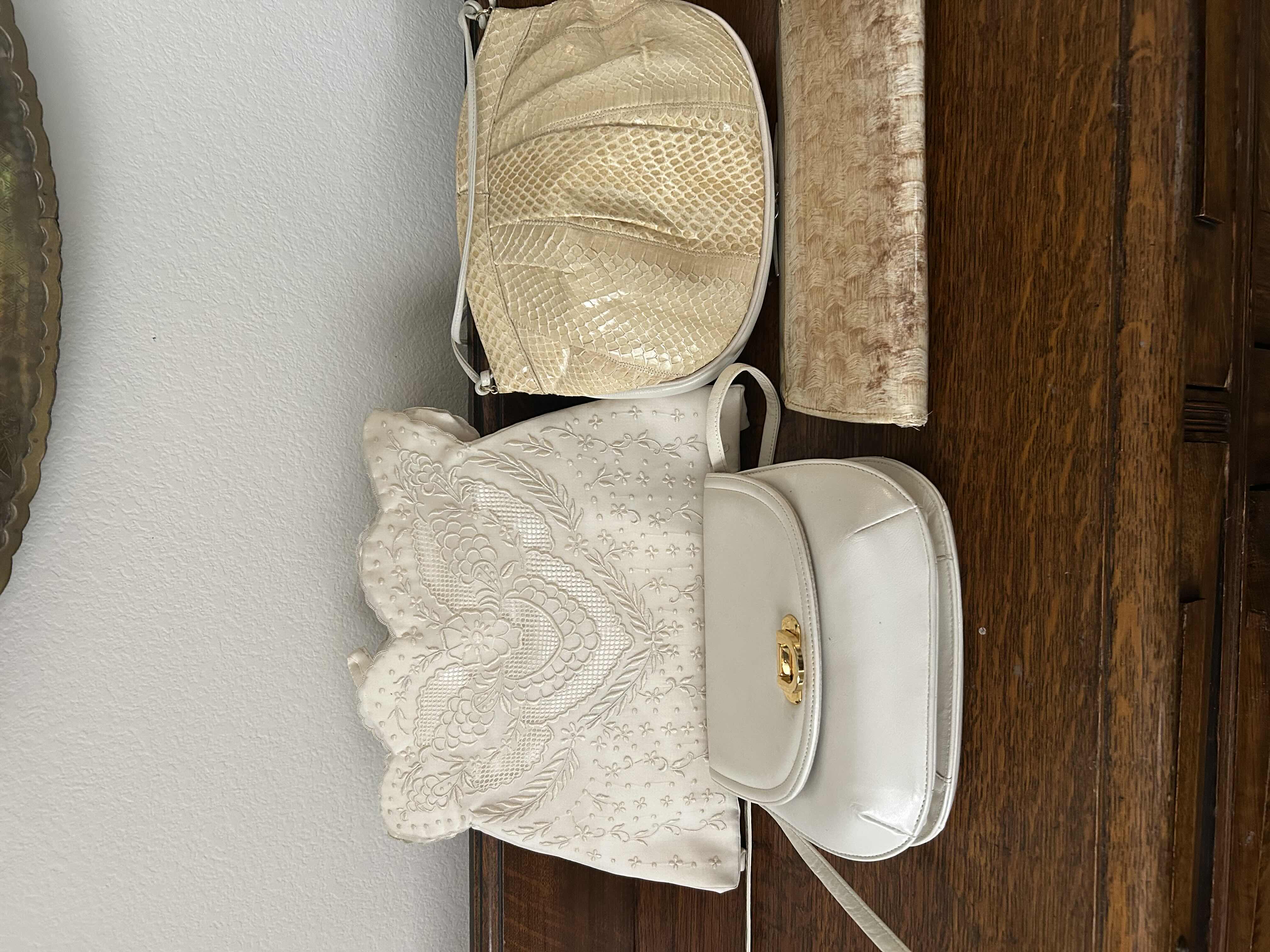 Photo 1 of 4- COLLECTION OF CREAM COLOR HANDBAGS