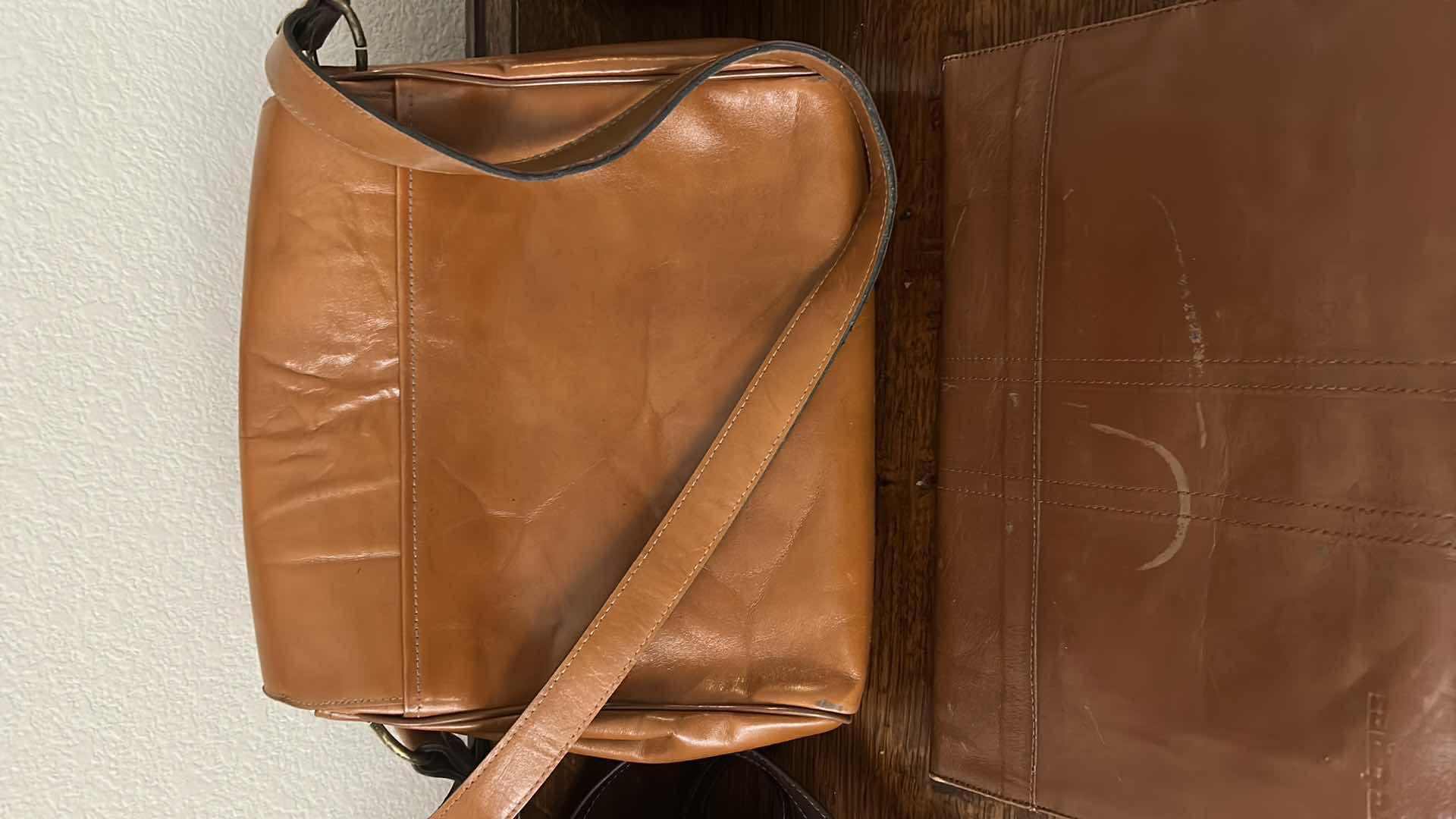 Photo 1 of 4- VINTAGE LEATHER BROWN HANDBAGS ESPRIT & OTHER STYLES