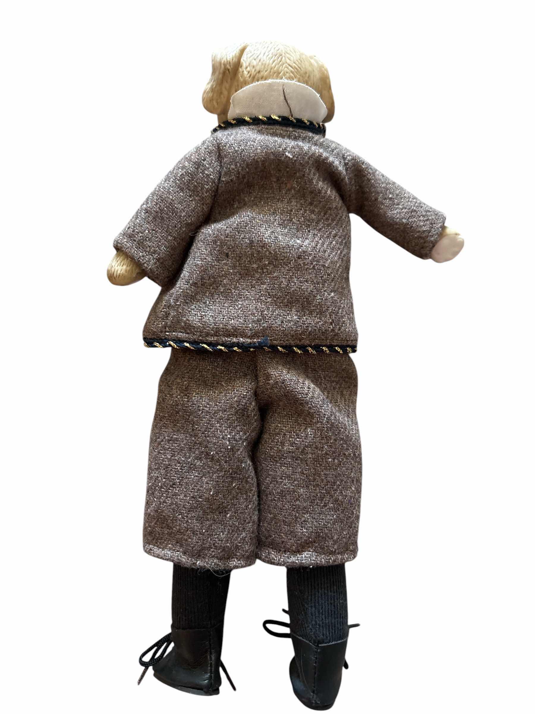 Photo 1 of ANTHROPOMORPHIC VINTAGE LOUIS NICHOLE DOLL 1984 DOG CLOTHING GLASSES 11" TALL