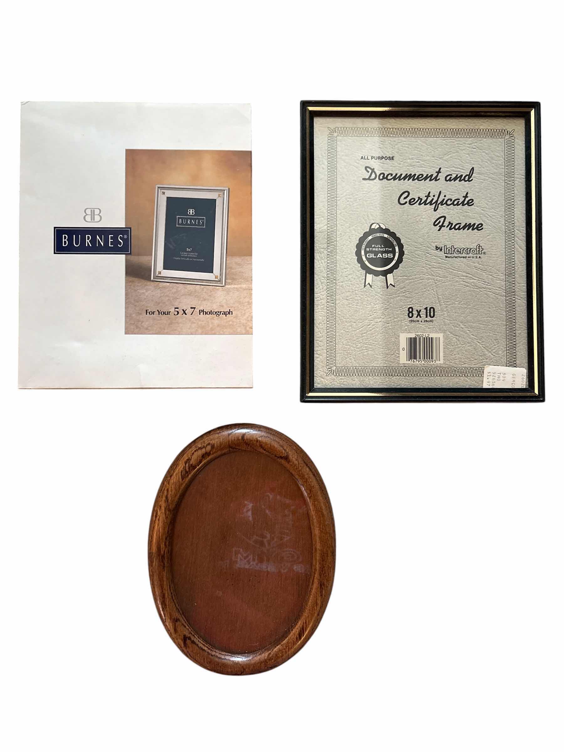 Photo 1 of (3)PCS BURNES & OTHER PICTURE FRAMES