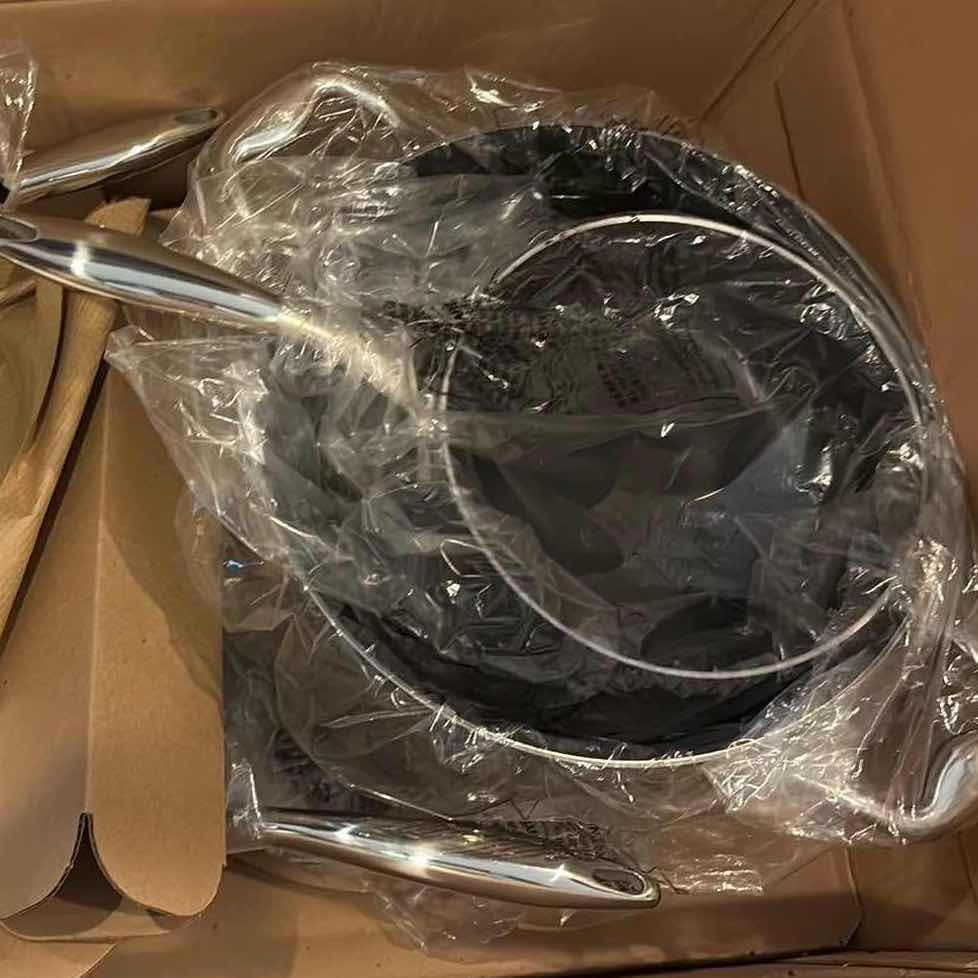 Photo 1 of (7)PCS MASTERCLAD PRO SERIES-PLUS TI-3 NONSTICK PANS & POTS IN ORIGINAL BOX $460