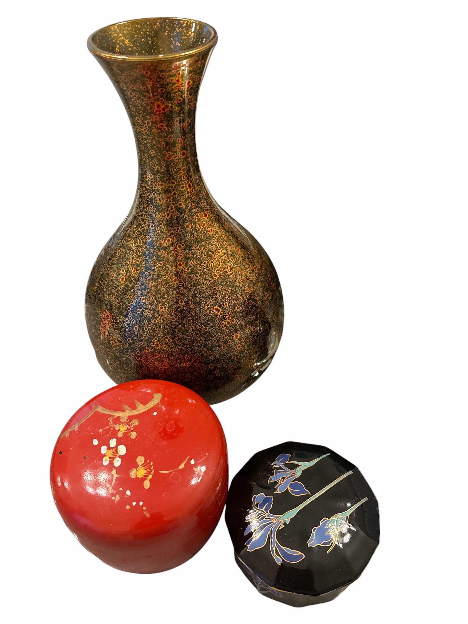 Photo 1 of ASSORTED SMALL DECORATIVE BOXES & VASES