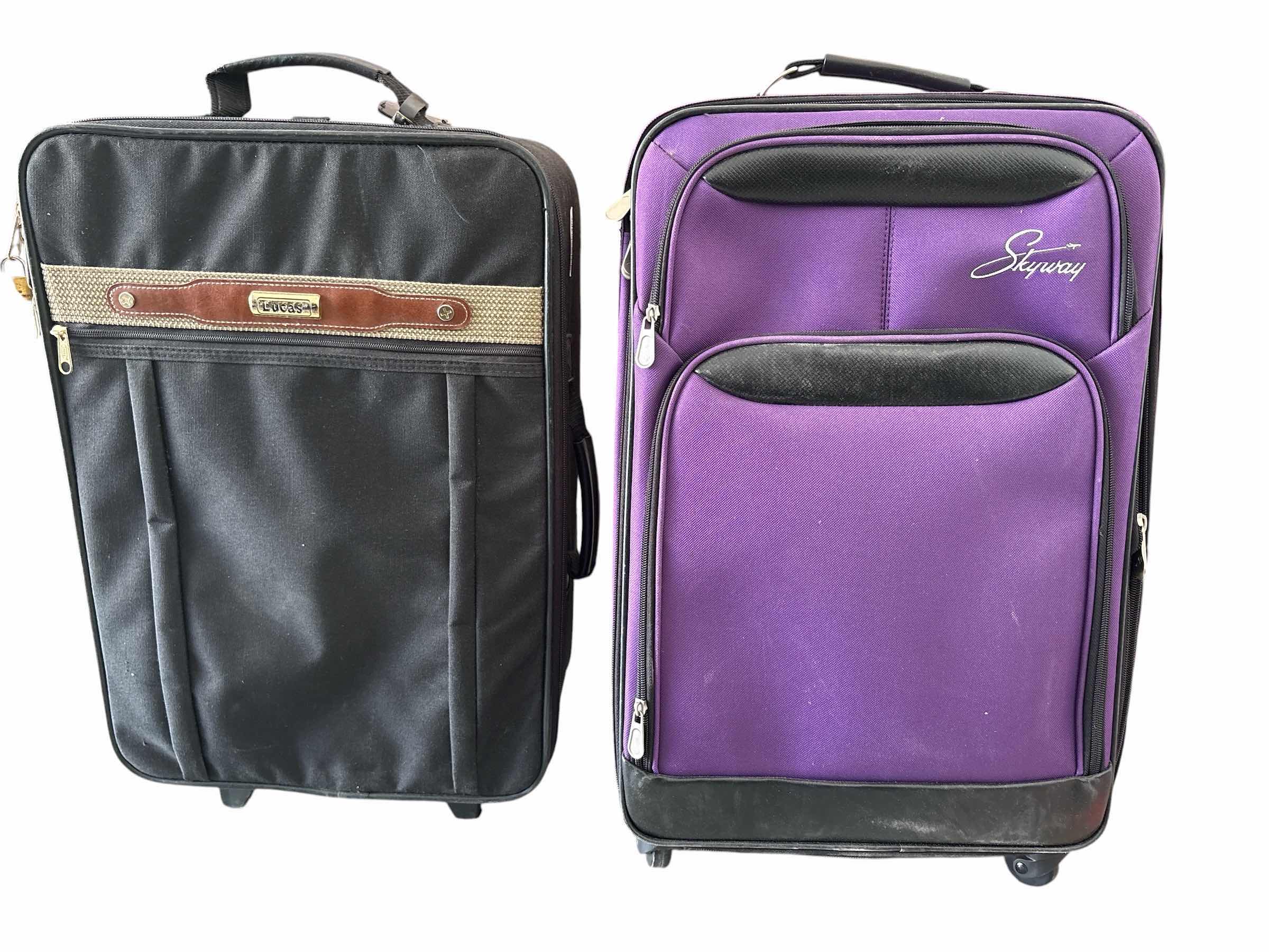 Photo 1 of (2)PCS LUCAS & SKYWAY SOFT LUGGAGE SET H22”