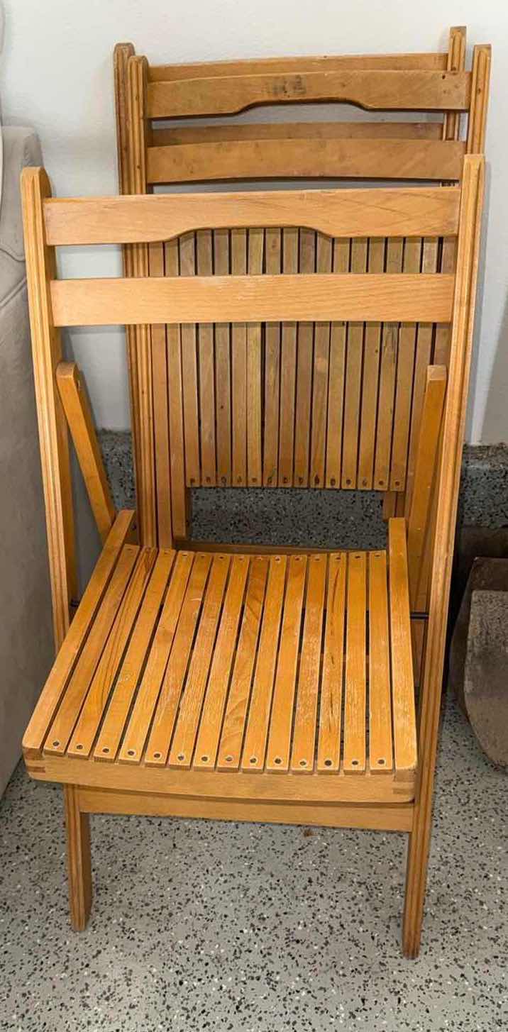 Photo 1 of 3-WOOD FOLDING CHAIRS