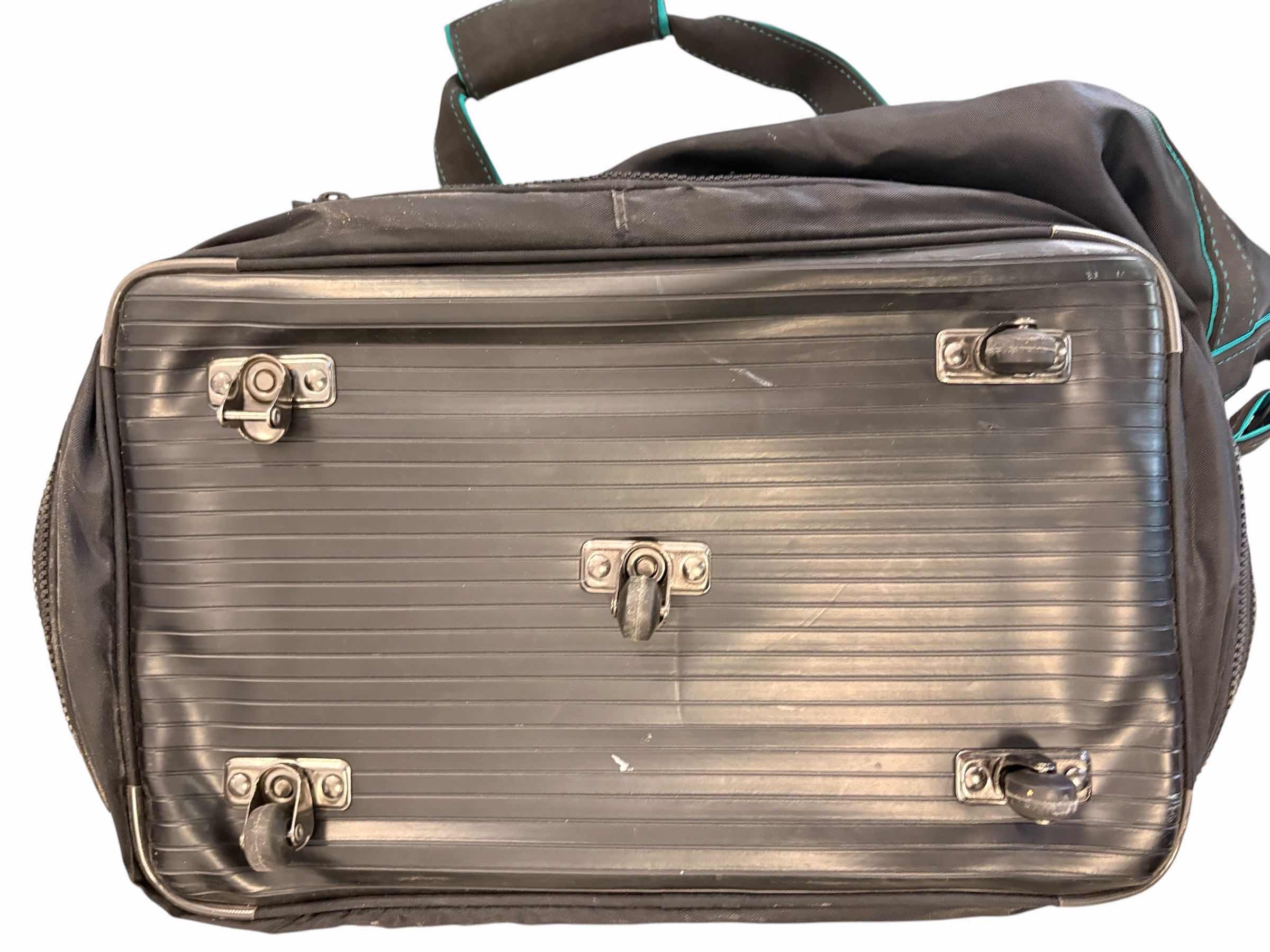 Photo 1 of (2)PCS DUFFLE BLACK BAGS W WHEELS