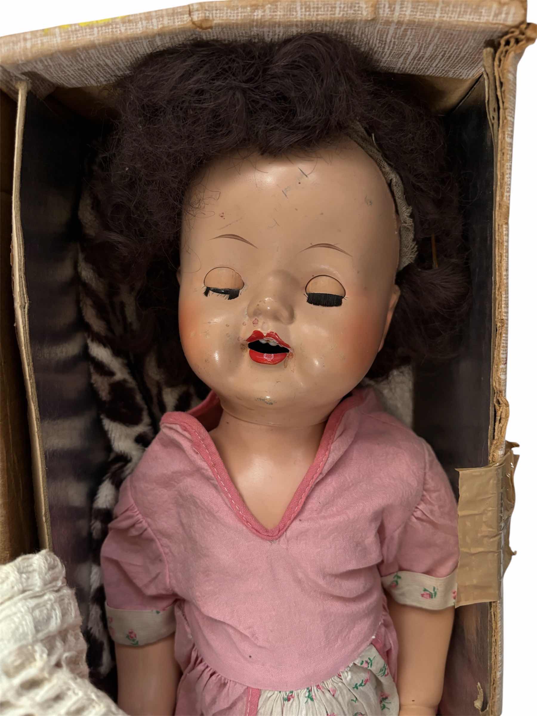 Photo 1 of VINTAGE VALENTINES TOE DANCING DOLL H19”