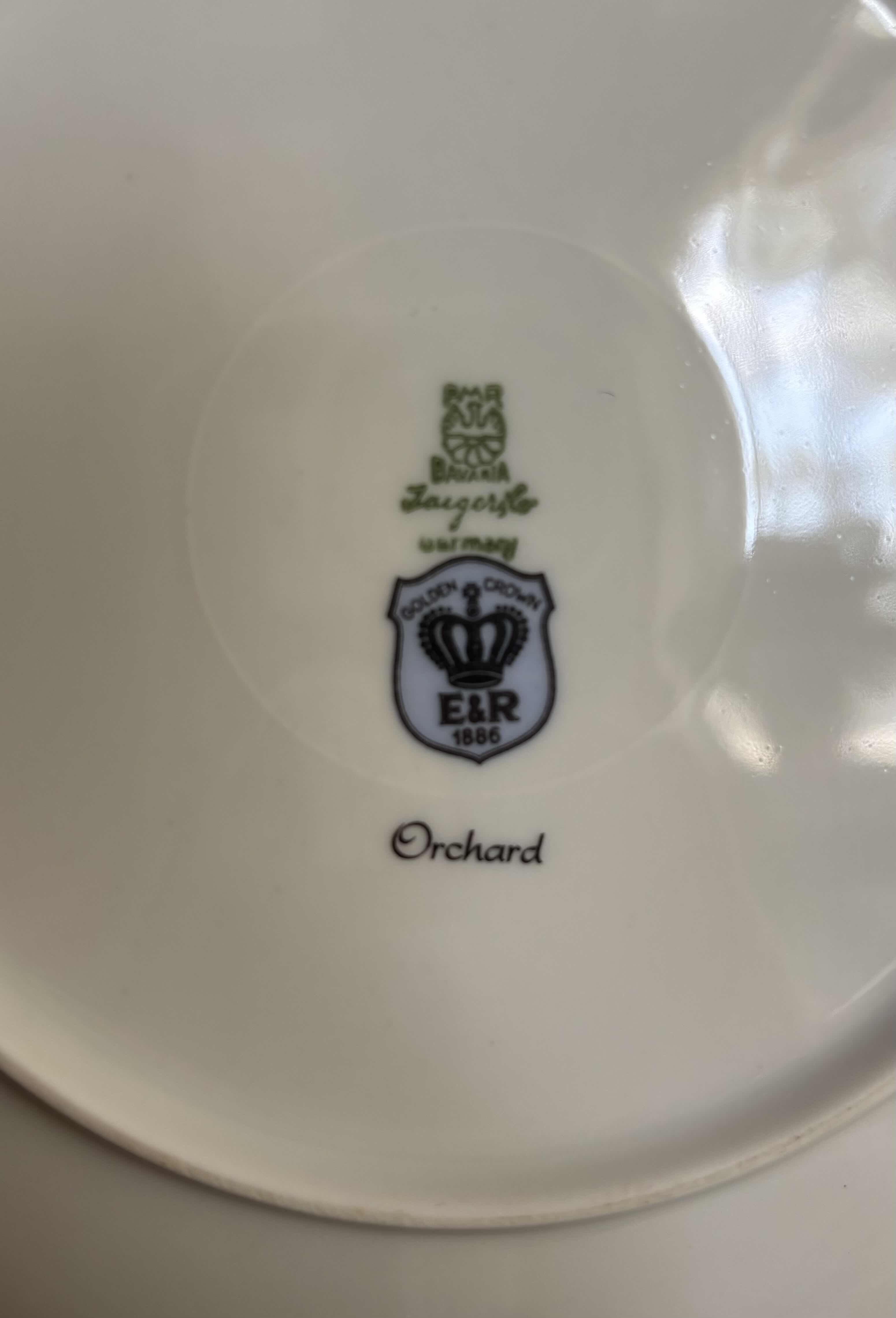 Photo 1 of VINTAGE PORCELAIN PLATES (8) BY BAVARIA JAEGER & CO $180