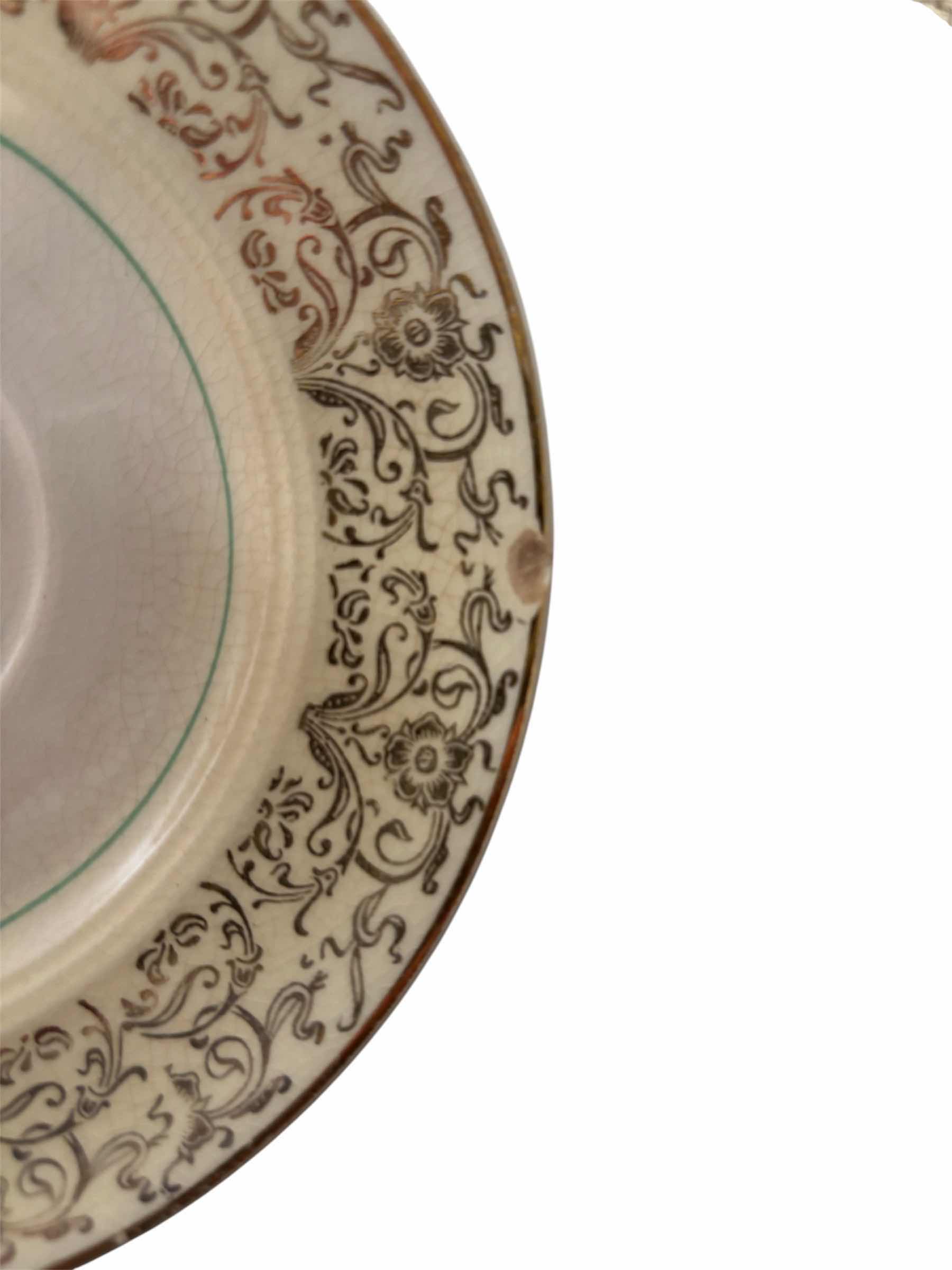 Photo 1 of VINTAGE SALEM CHINA COMPANY 23 KARAT GOLD LETTERING - 26 PIECES