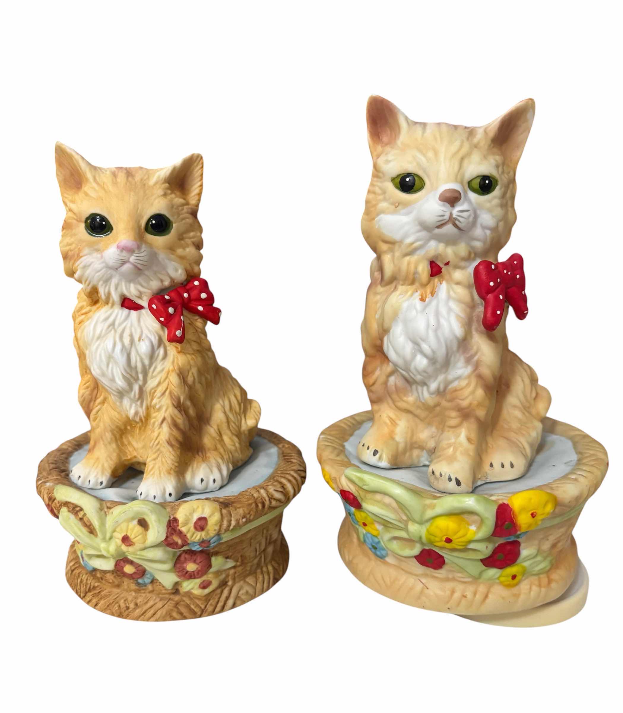 Photo 1 of VINTAGE CAT MUSIC BOXES (2)