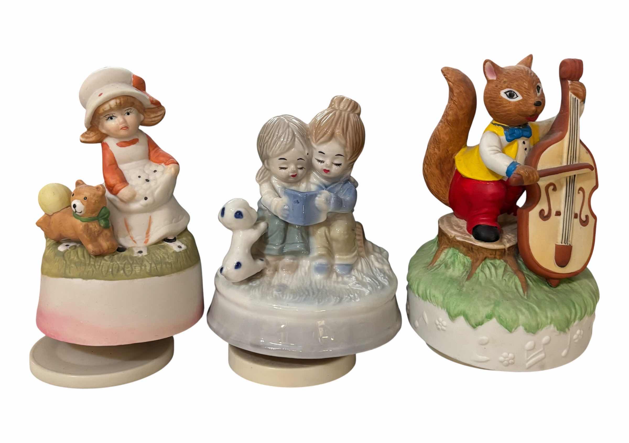 Photo 1 of VINTAGE MUSICAL FIGURINES (3) H6”