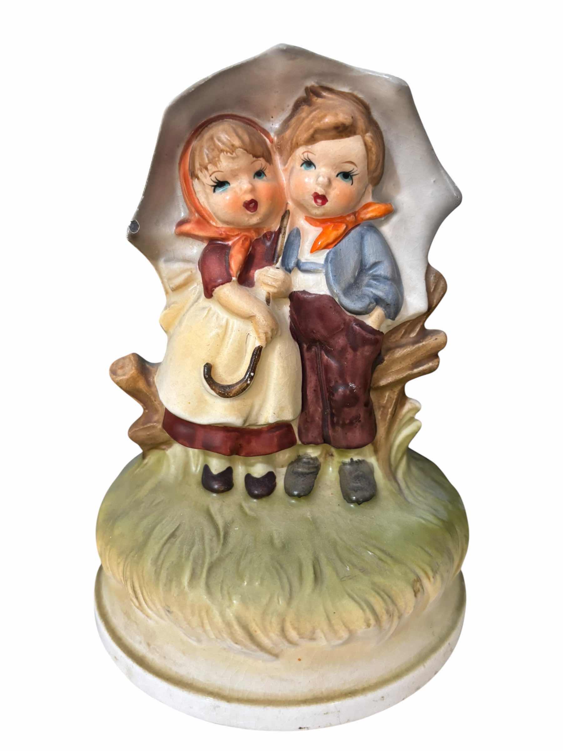 Photo 1 of VINTAGE MUSICAL FIGURINES (3) H7”