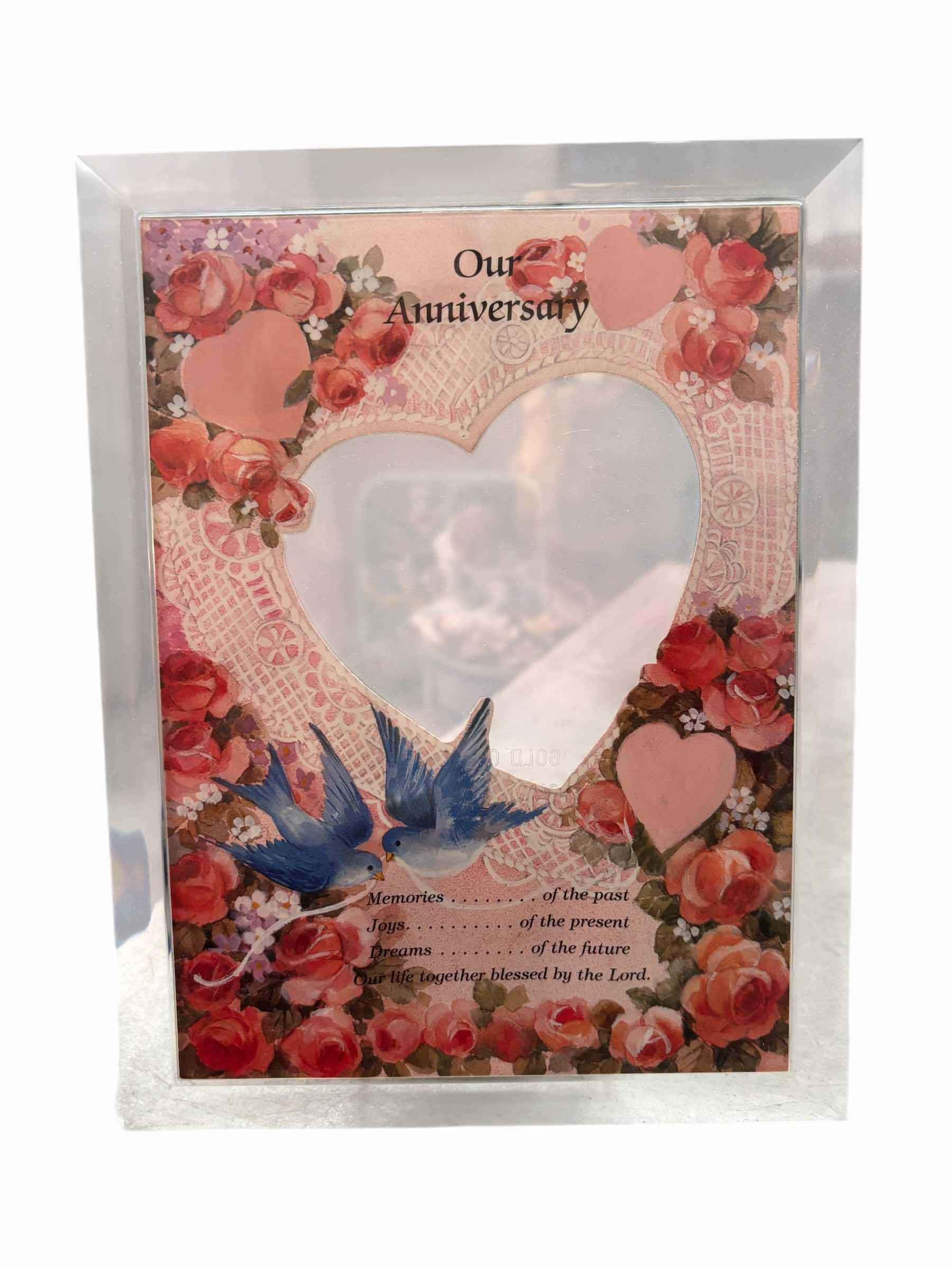 Photo 1 of COLLECTION OF WEDDING & ANNIVERSARY DECORATIVE MUSICAL PLAQUES (3) & MUSICAL COUPLES STATUE H9” (IN ORIGINAL BOX)