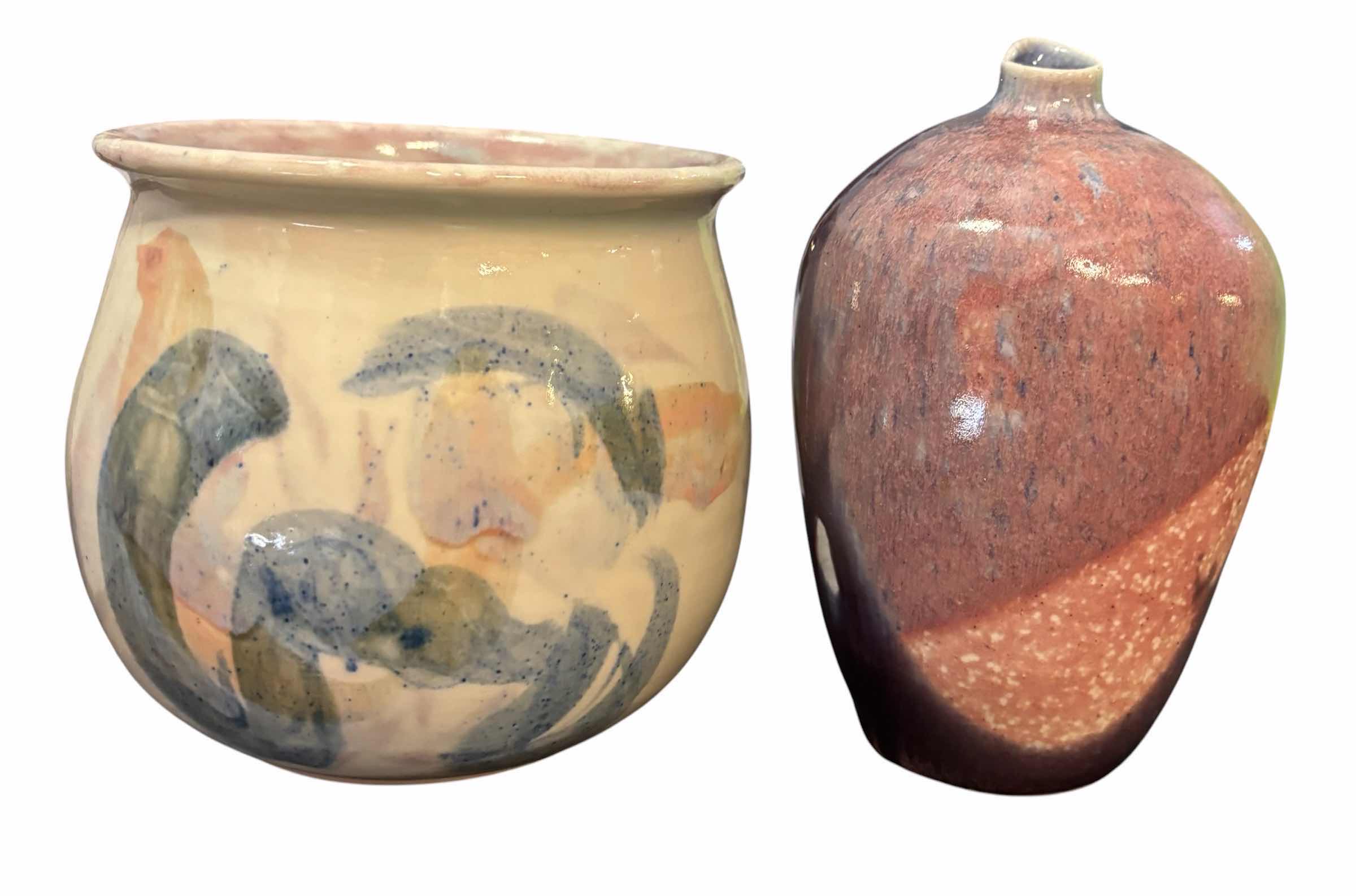 Photo 1 of STUDIO POTTERY VASES & DECOR - 5 PIECES