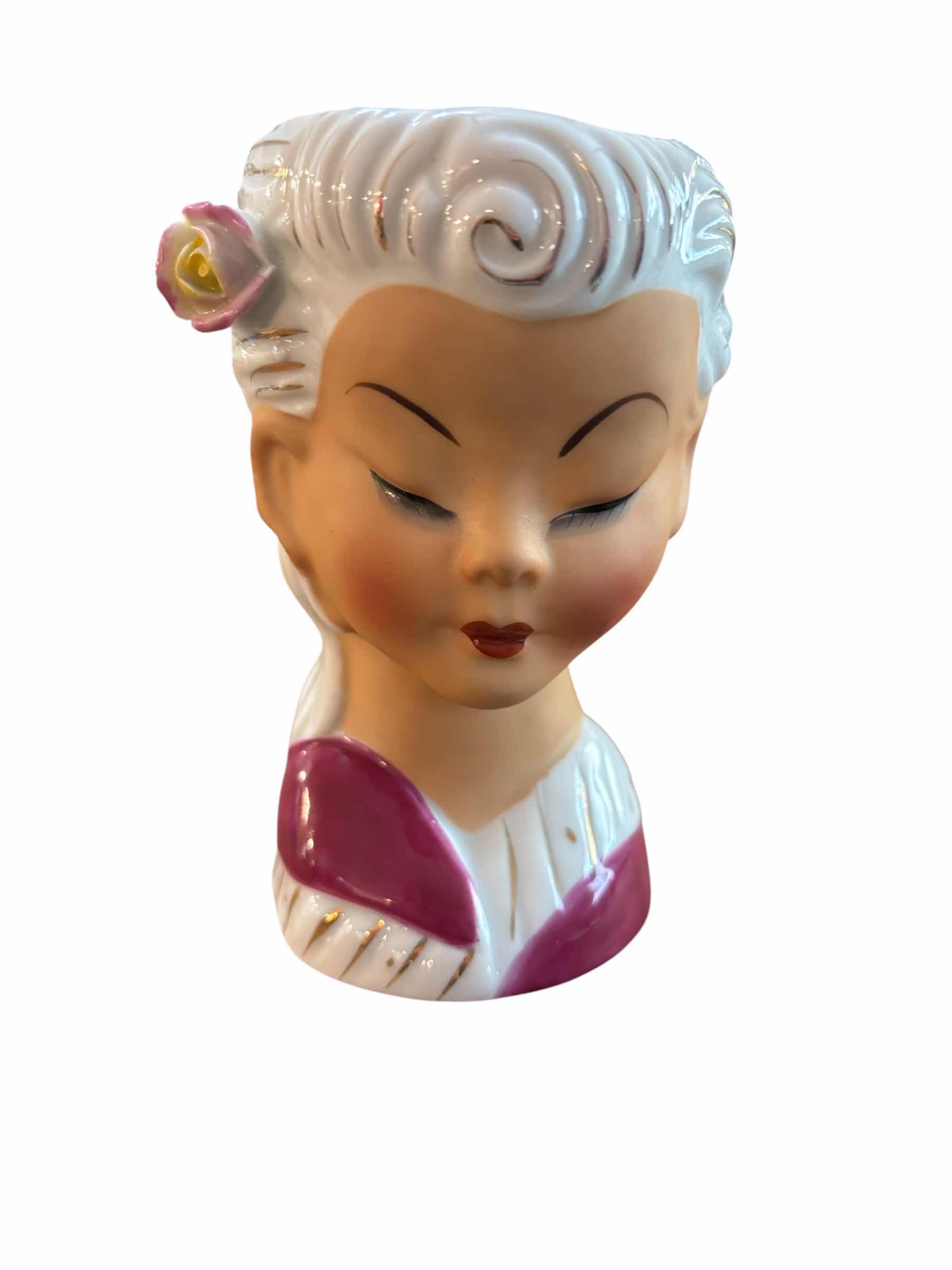 Photo 1 of VINTAGE EDESCO LADY HEAD VASE $70