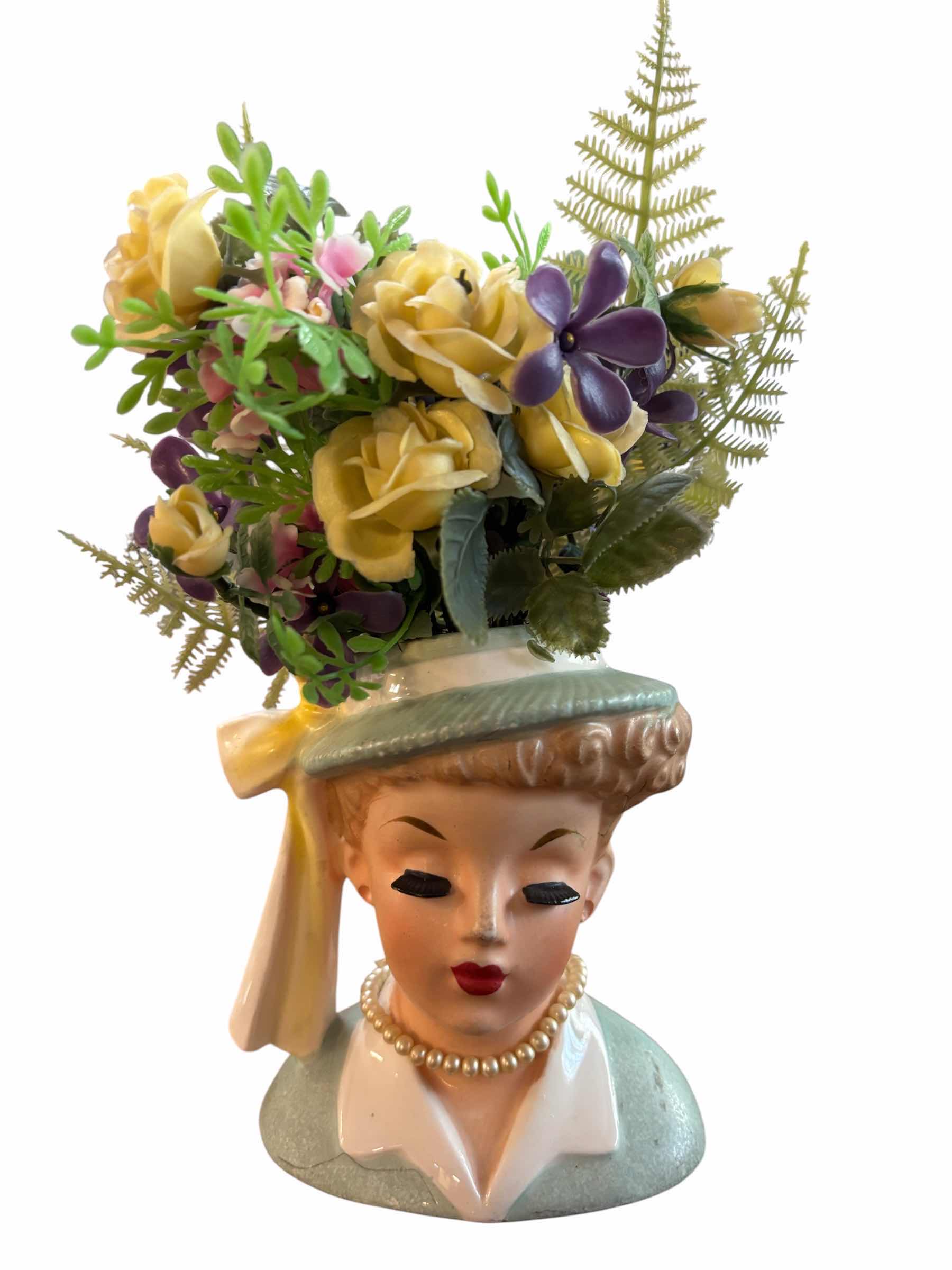 Photo 1 of VINTAGE NAPCO LADY HEAD VASE $85