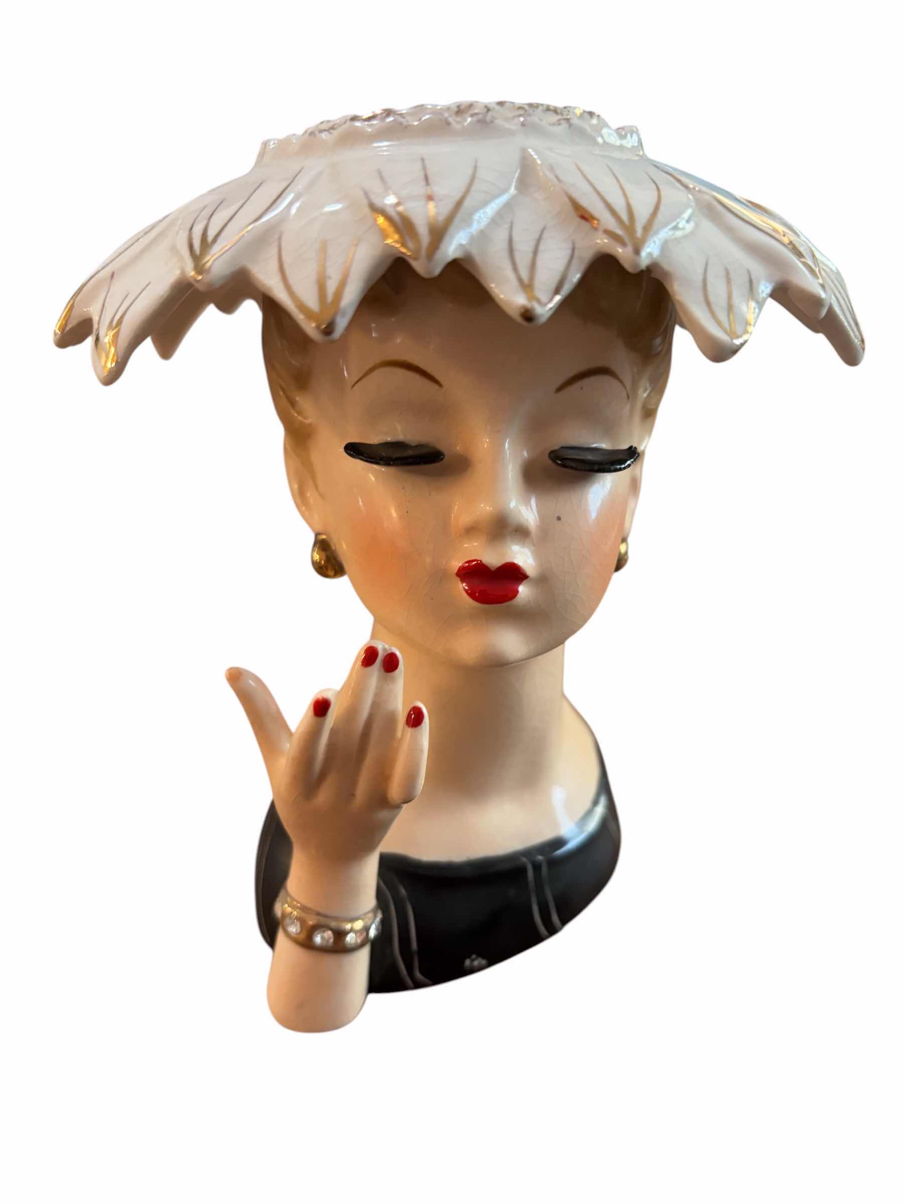 Photo 1 of VINTAGE NAPCO LADY HEAD VASE $50