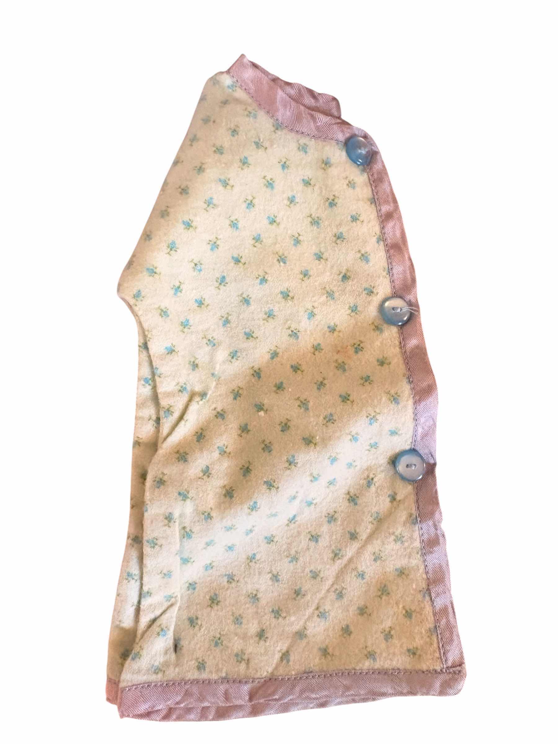 Photo 1 of (2)PCS VINTAGE BABY DOLL CROCHET & FLORAL CLOTHING
