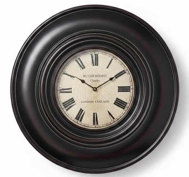 Photo 1 of RUTHERFORD WALL CLOCK 23.5”