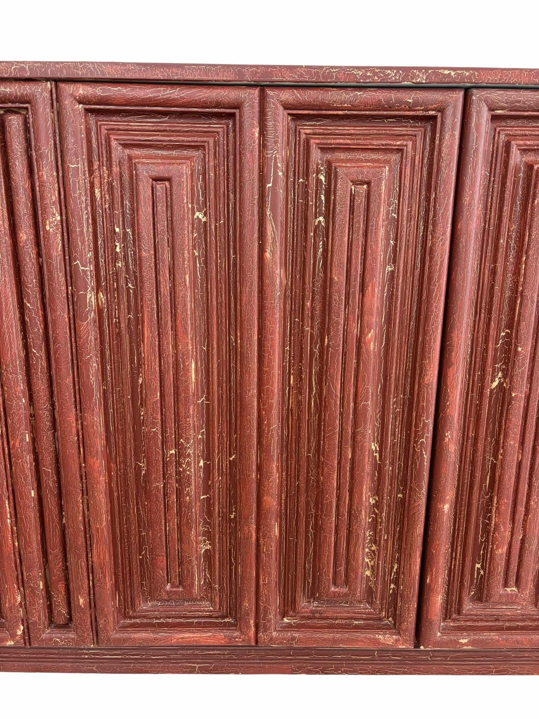 Photo 1 of RUSTIC STYLED VINTAGE CREDENZA WITH DOOR PANEL DETAILING $9500