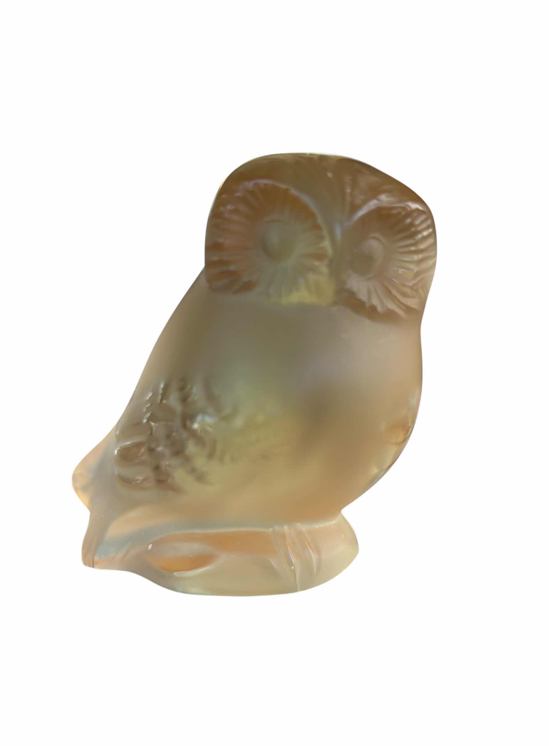 Photo 1 of LALIQUE CRYSTAL OWL H2.5”