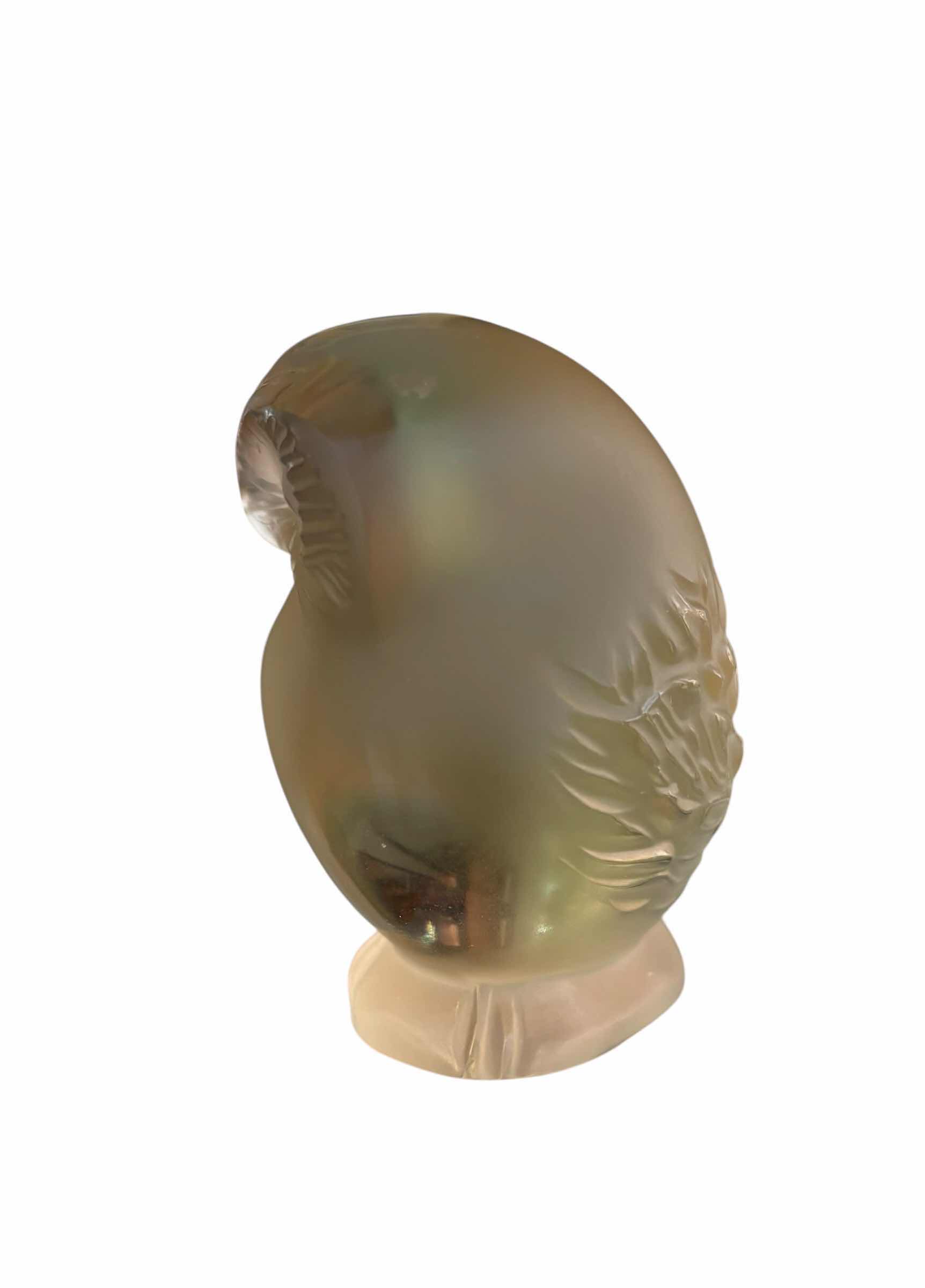 Photo 1 of LALIQUE CRYSTAL OWL H2.5”