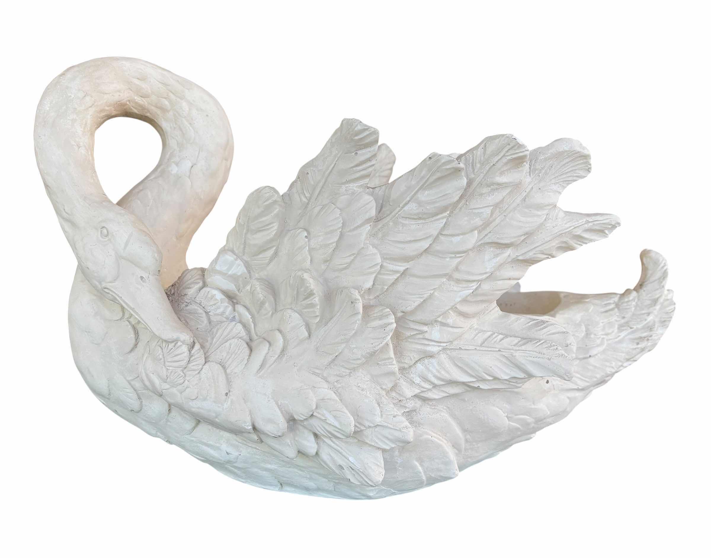 Photo 1 of HEAVY SWAN PLANTER 18”L & H12”