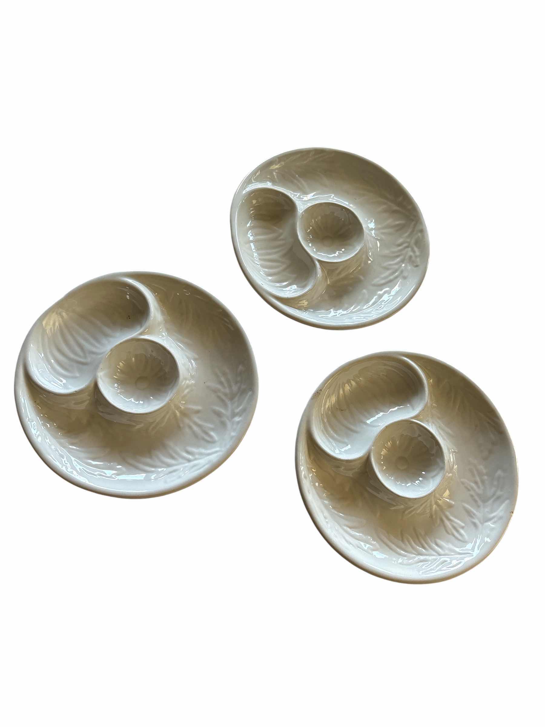 Photo 1 of (3)PCS CERAMIC ARTICHOKE PLATES 9”