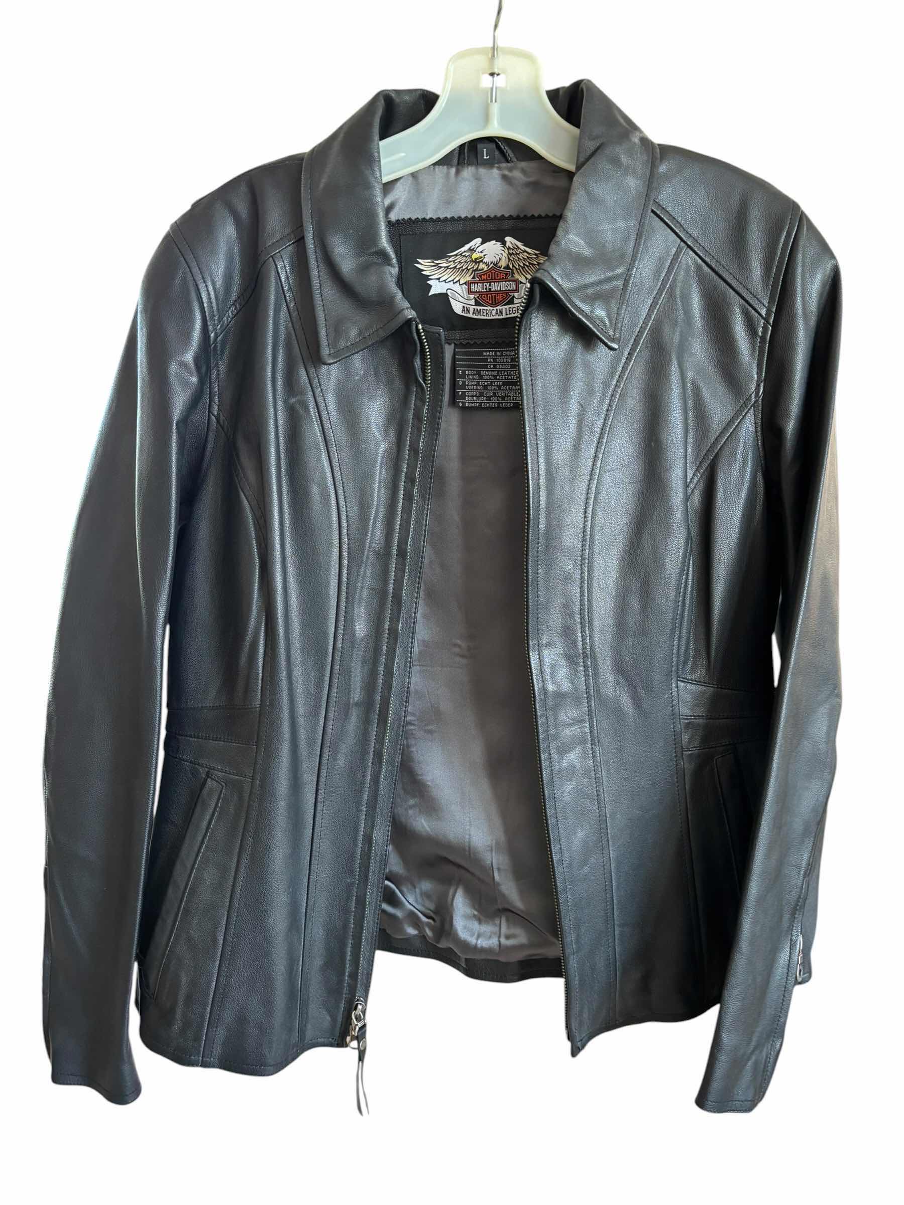 Photo 1 of HARLEY DAVIDSON LEATHER MOTORCYCLE JACKET SIZE L