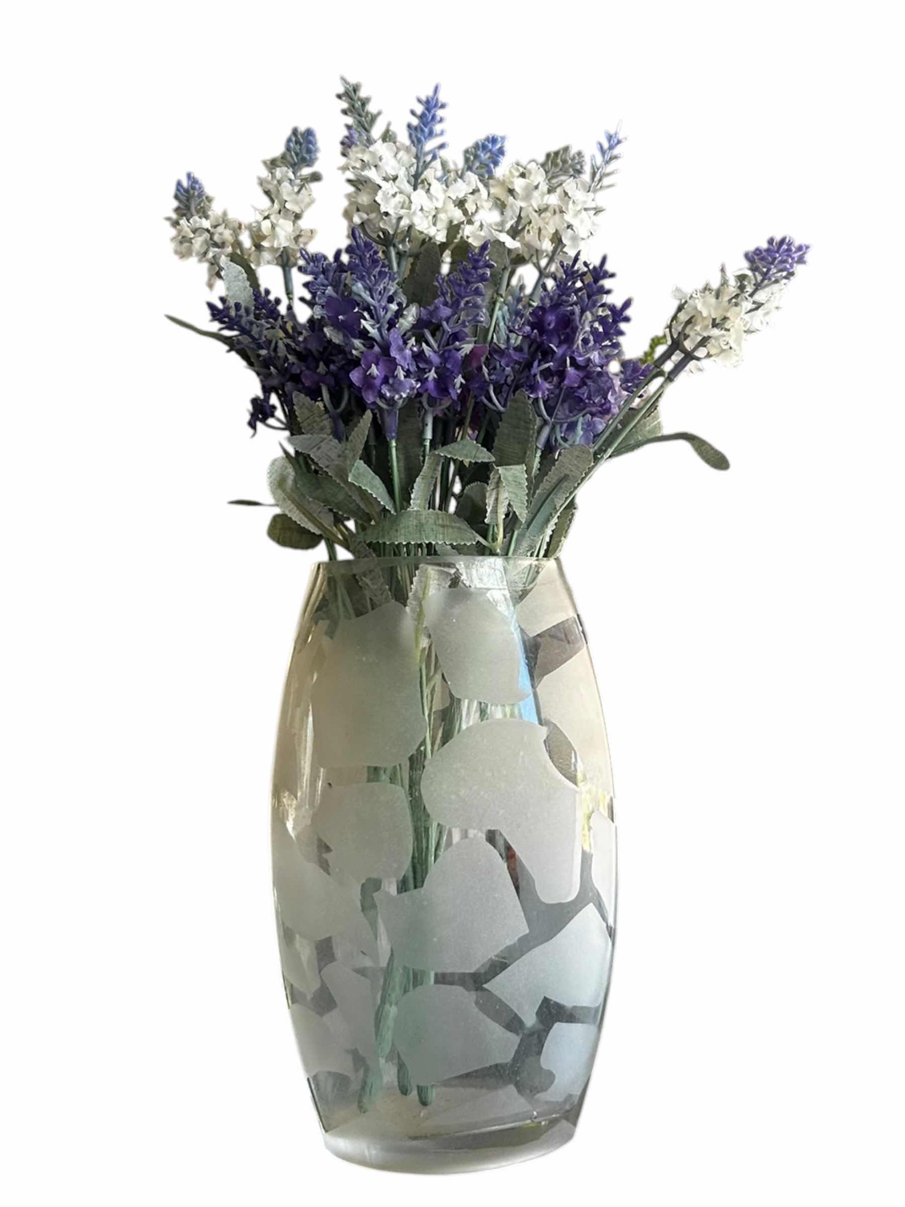 Photo 1 of ARTIFICIAL FLOWERS IN GLASS VASES (2)