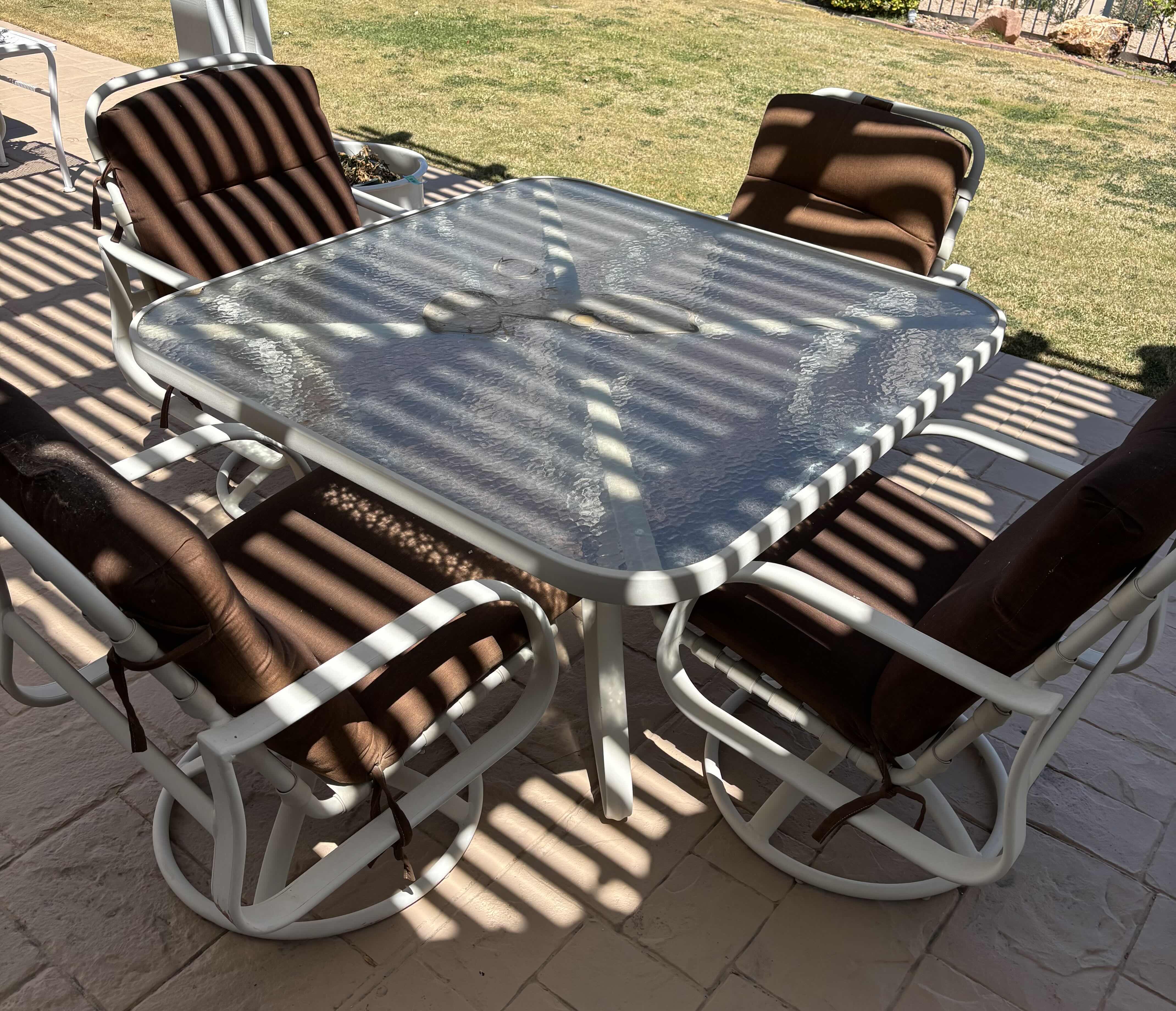 Photo 1 of PATIO SET WITH 4 CHAIRS