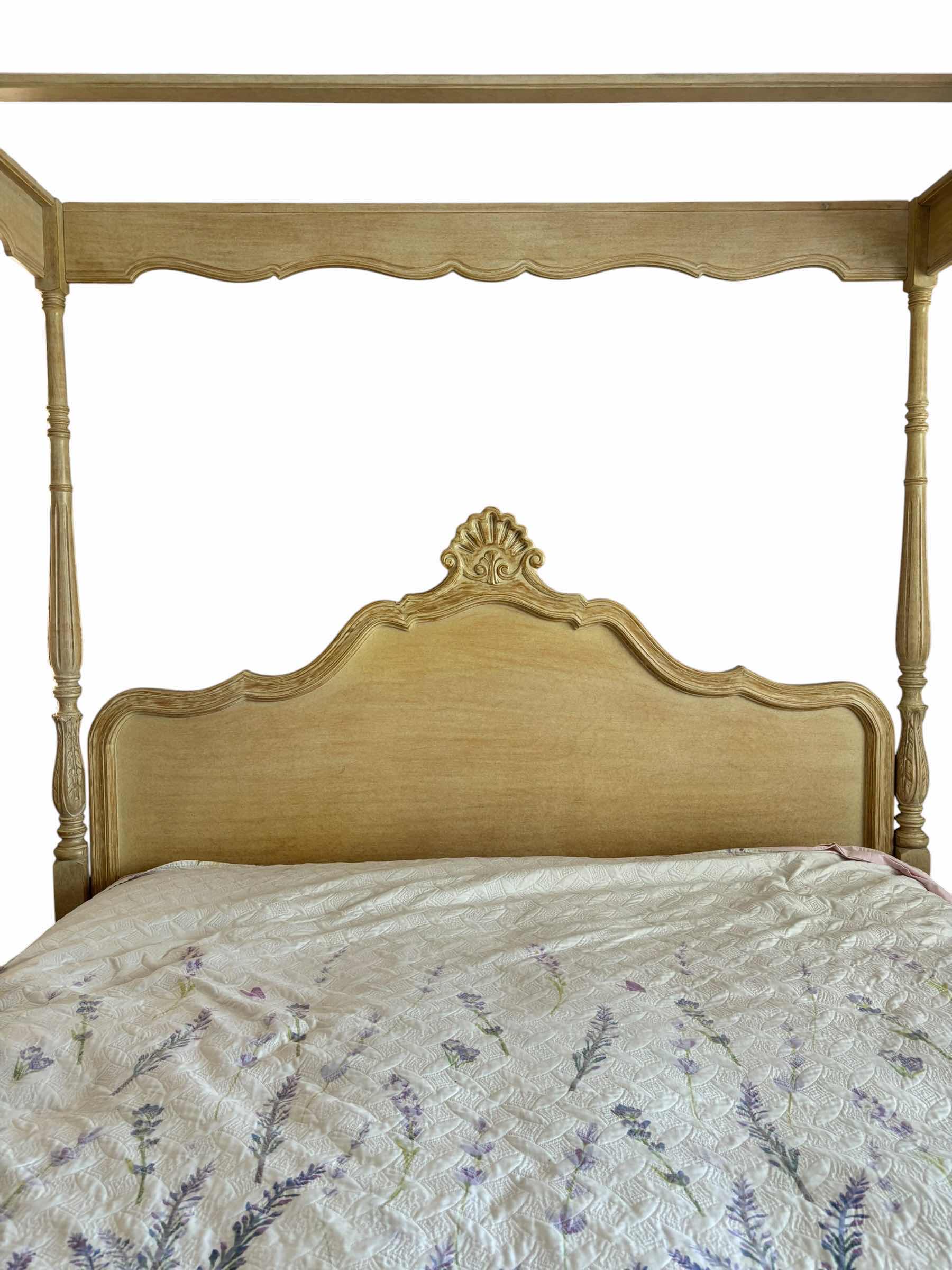 Photo 1 of FRENCH COUNTRY STYLE 4-POSTER CANOPY QUEEN SIZED BED