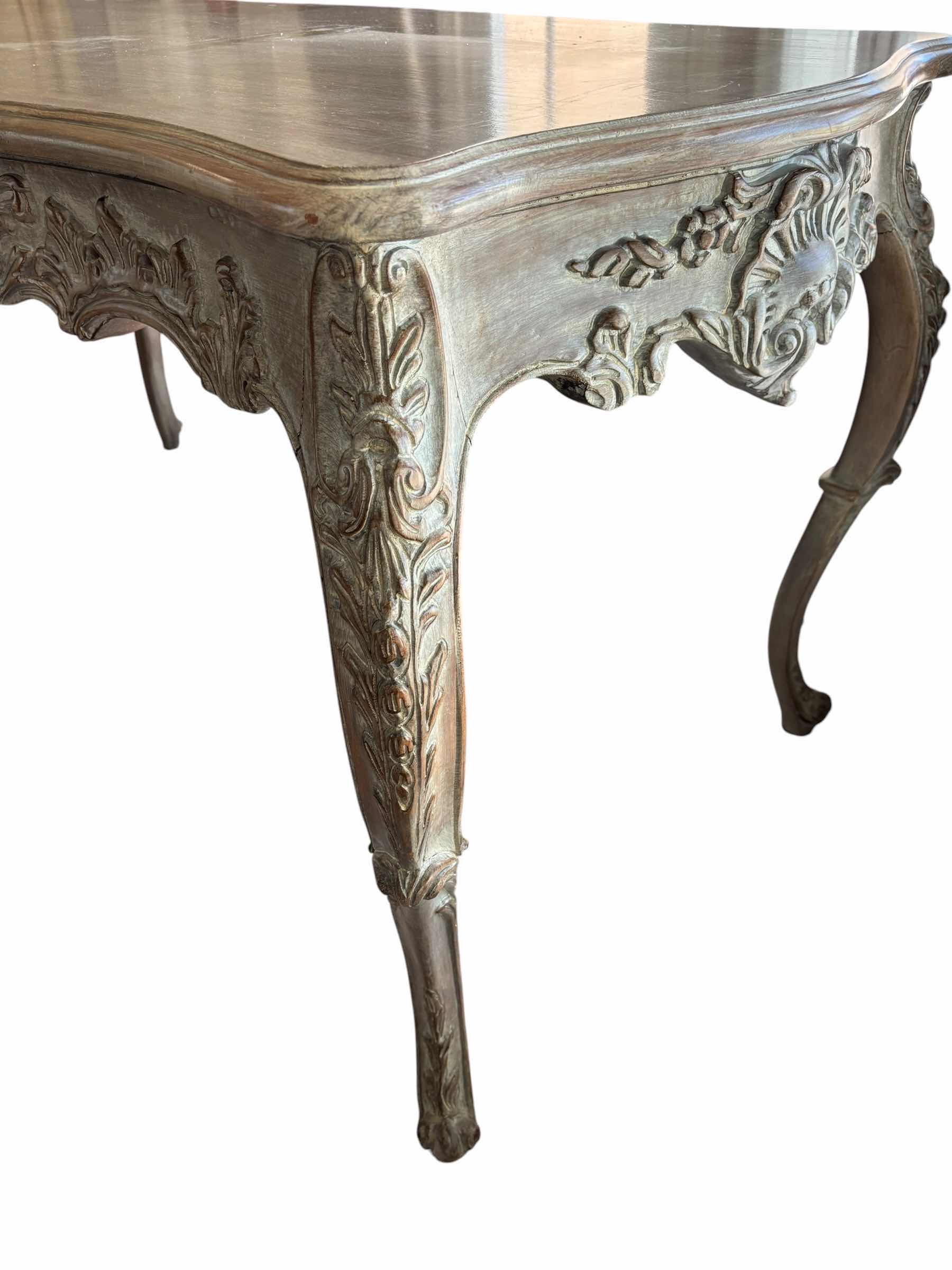 Photo 1 of FRENCH LOUIS XVI STYLE CONSOLE TABLE 27” X 57” X 30”H