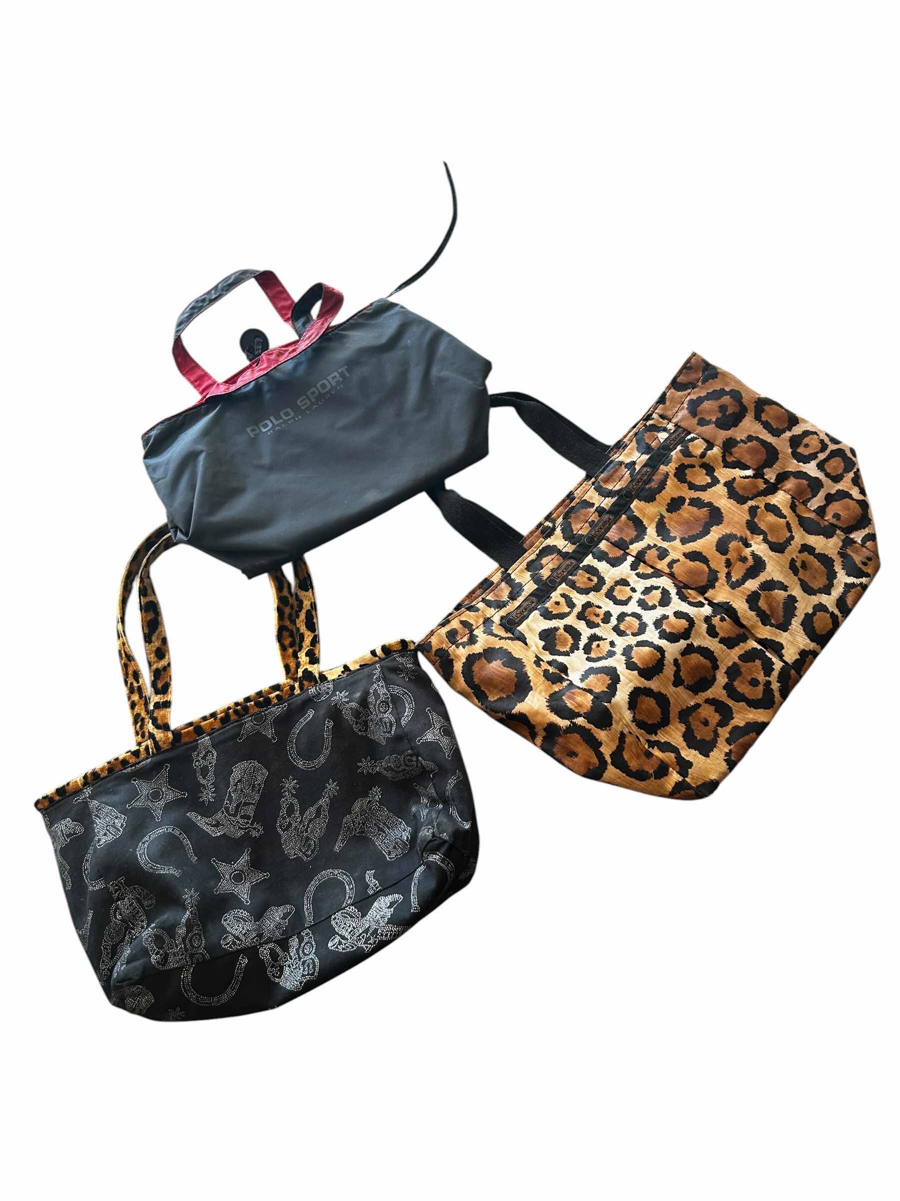 Photo 1 of CHEETAH PRINT AND SPORT PURSES (POLO, LESPORTSAC, ETC.)